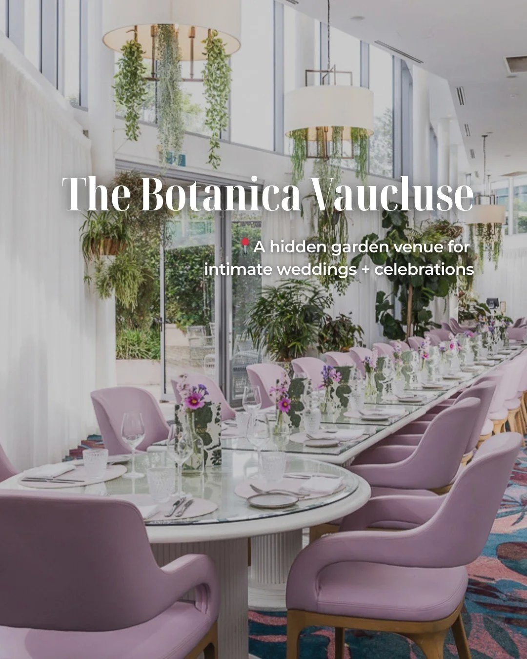 ✨ VENUE SPOTLIGHT: THE BOTANICA VAUCLUSE ✨

If you&rsquo;re dreaming of an intimate Sydney wedding or celebration surrounded by lush greenery and incredible food, The Botanica might just steal your heart. 🌿✨

The Botanica offers:
 🔸 Seating for up 