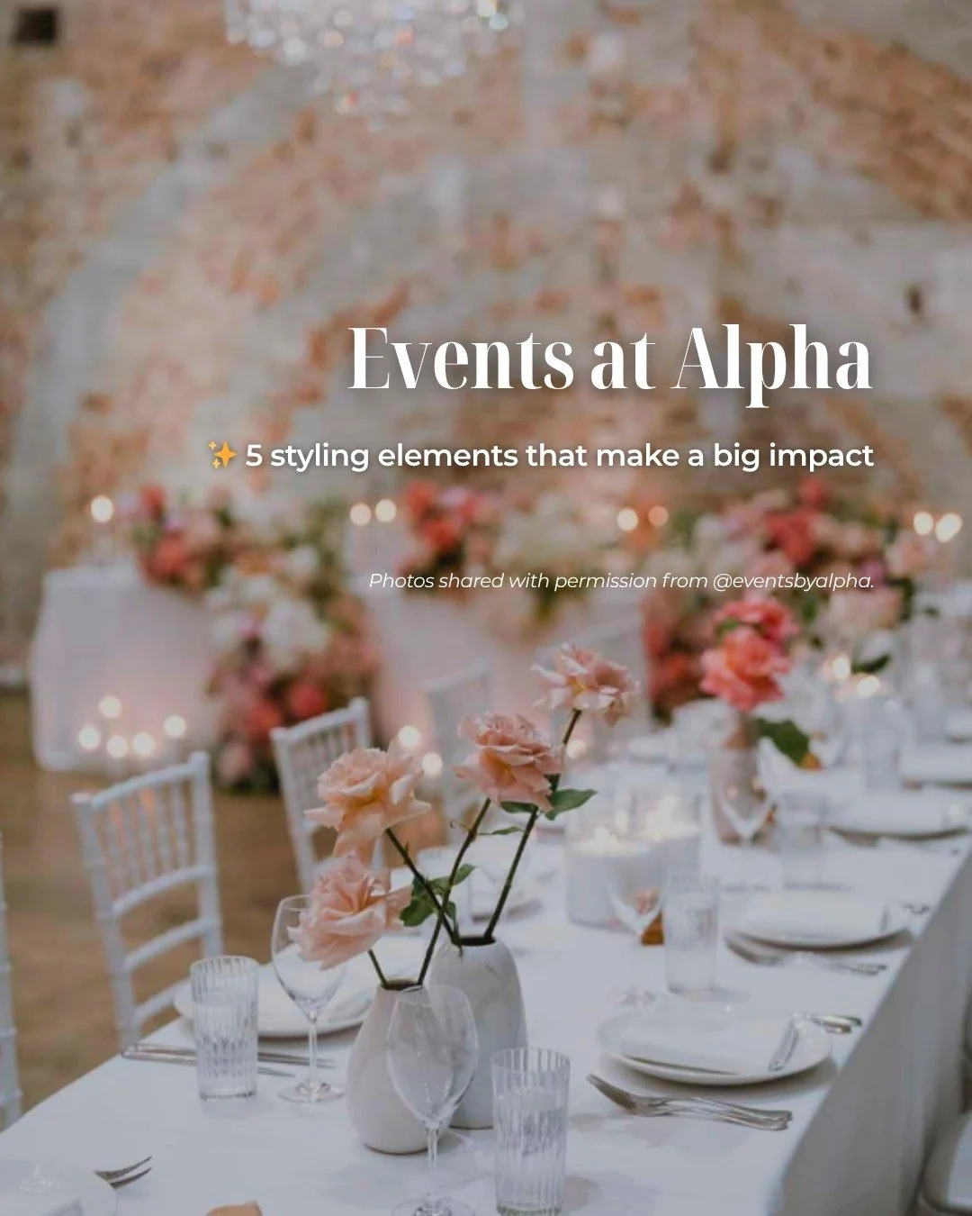 ✨ VENUE SPOTLIGHT: EVENTS BY ALPHA ✨

Thinking of hosting your wedding or event at @eventsby.alpha? 

Here are 5 styling elements that always make a big impact - whether your celebration is classic, cultural or modern luxe.

🌿 Draping &amp; Textures