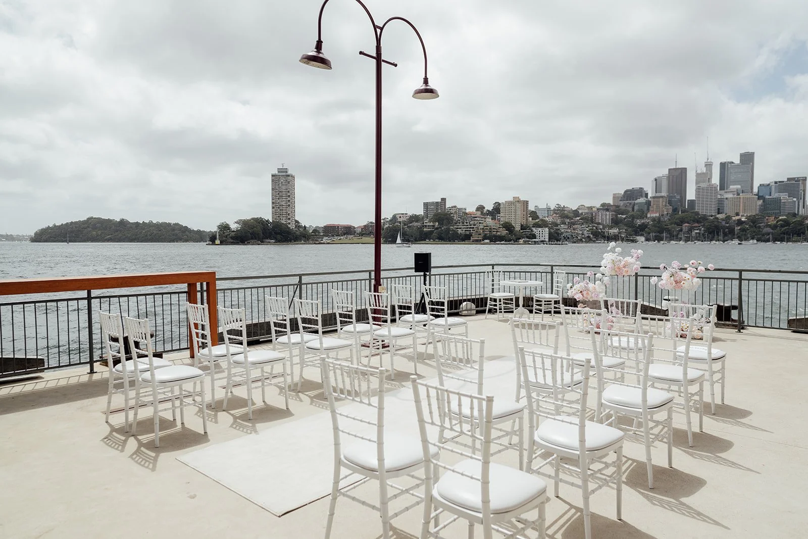 Wedding ceremony setup at a Sydney venue