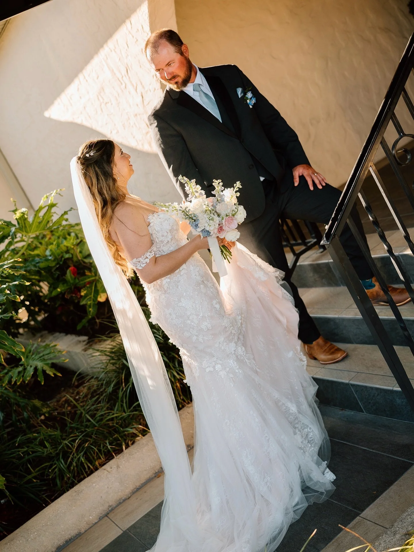 Delivered sneak peeks to my sweet friends Sam + Joe after their beautiful wedding in Bradenton, Florida