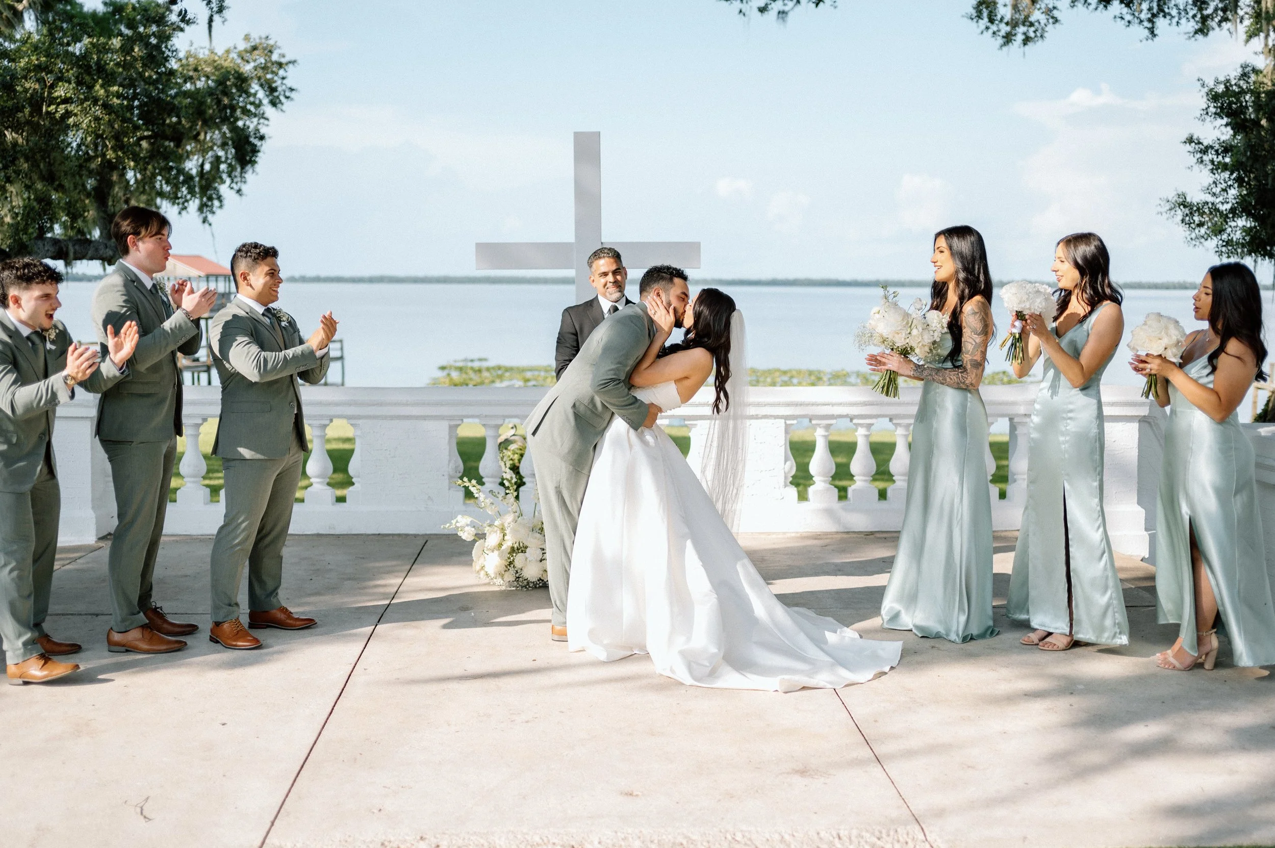 Wedding ceremony at Bella Cosa in Lake Wales, FL near Tampa