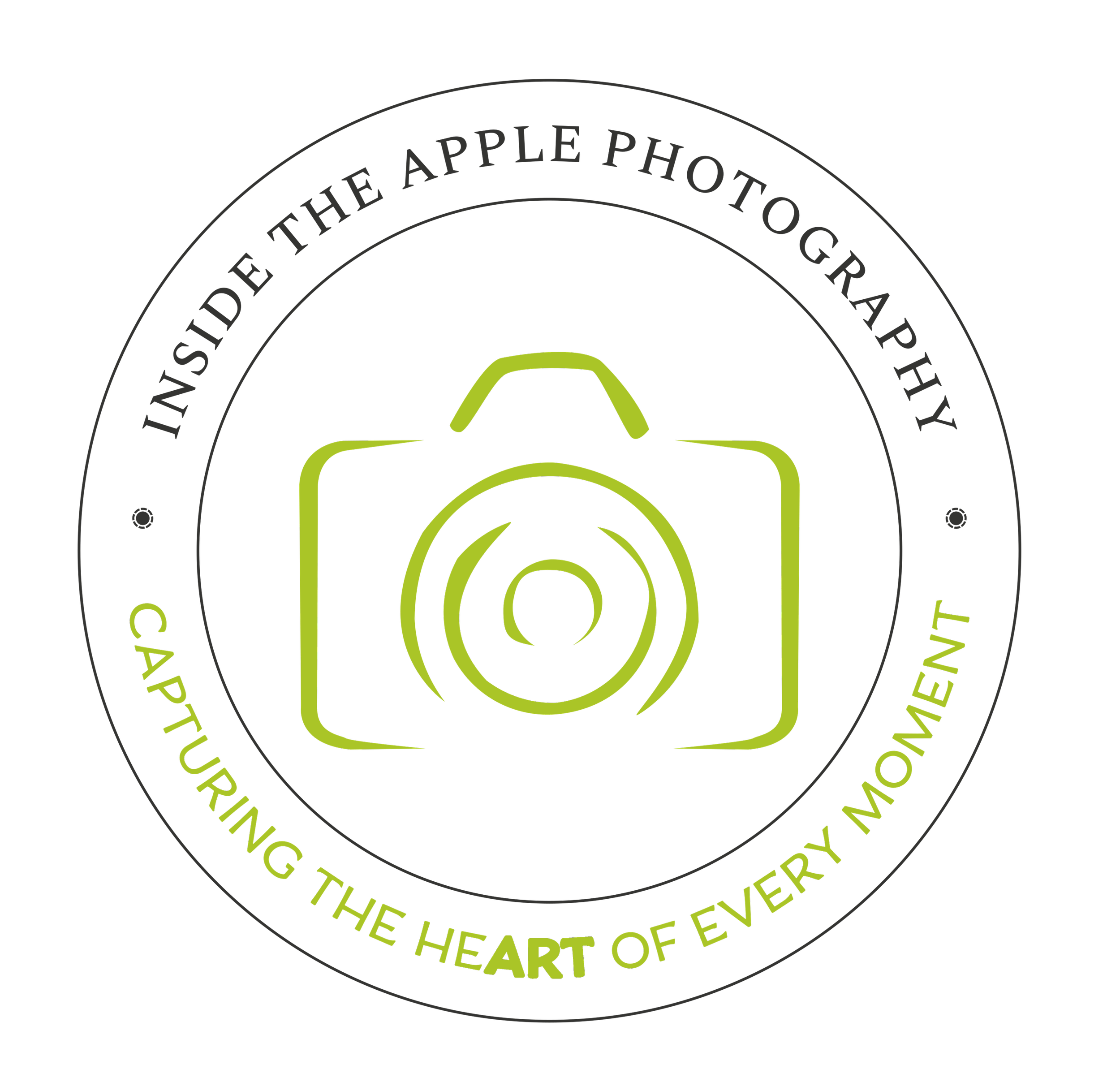 Inside The Apple Photography official logo - Professional rodeo and western event photographer in High River.