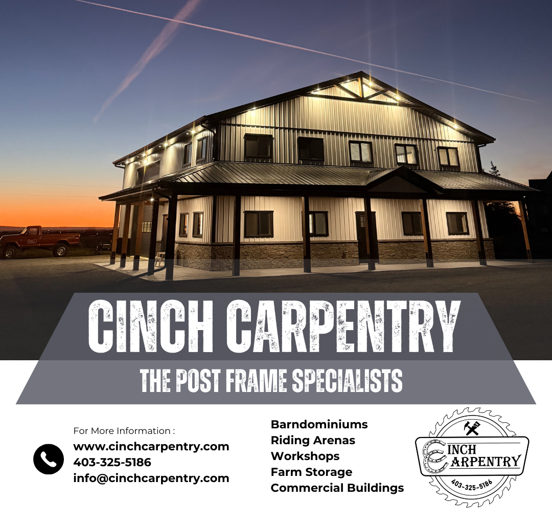 Cinch Carpentry logo - Local High River carpentry and community supporter of HRAS youth programs.
