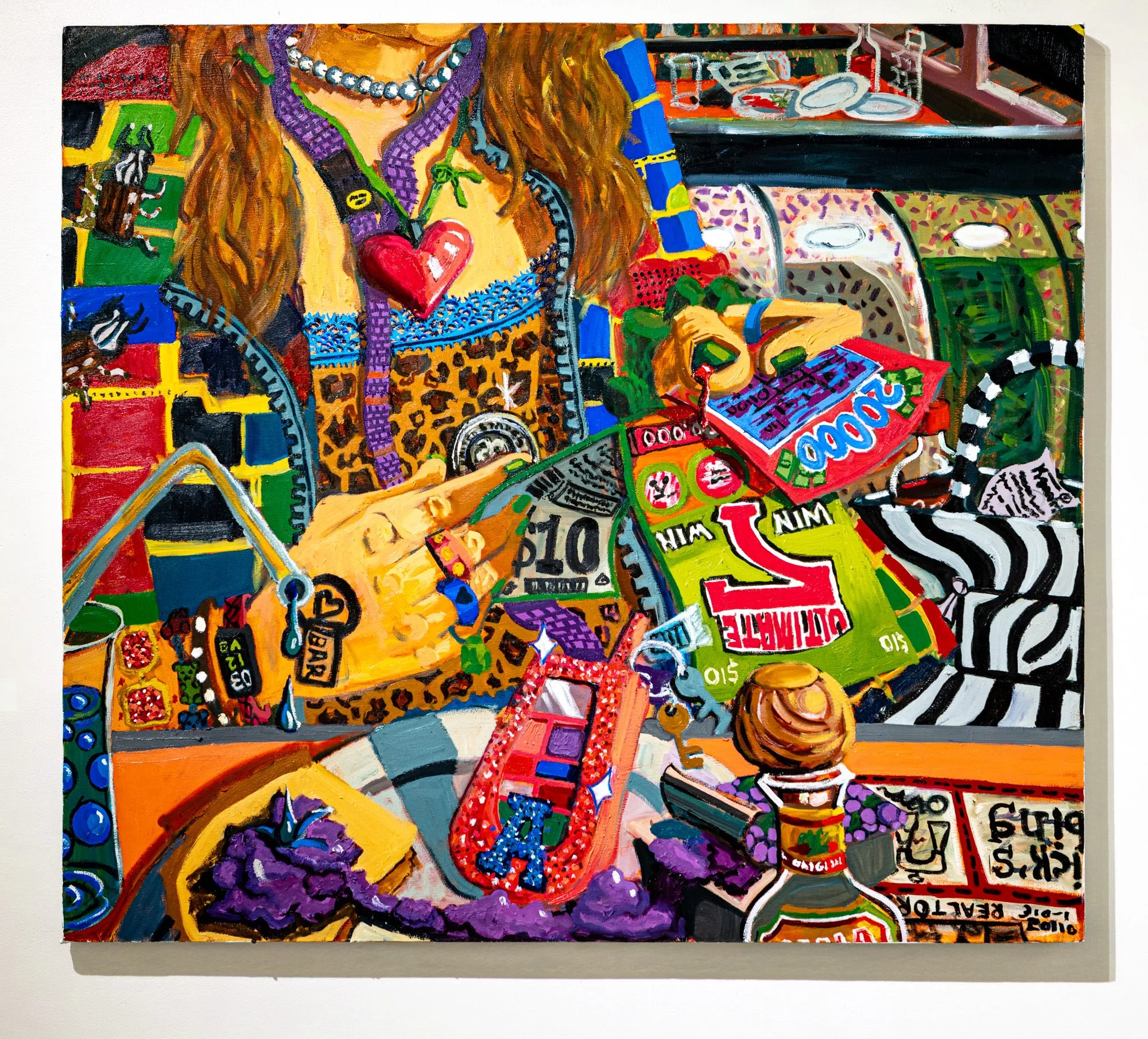 “Scratchers” 54x52 inches, Oil on Canvas 2026