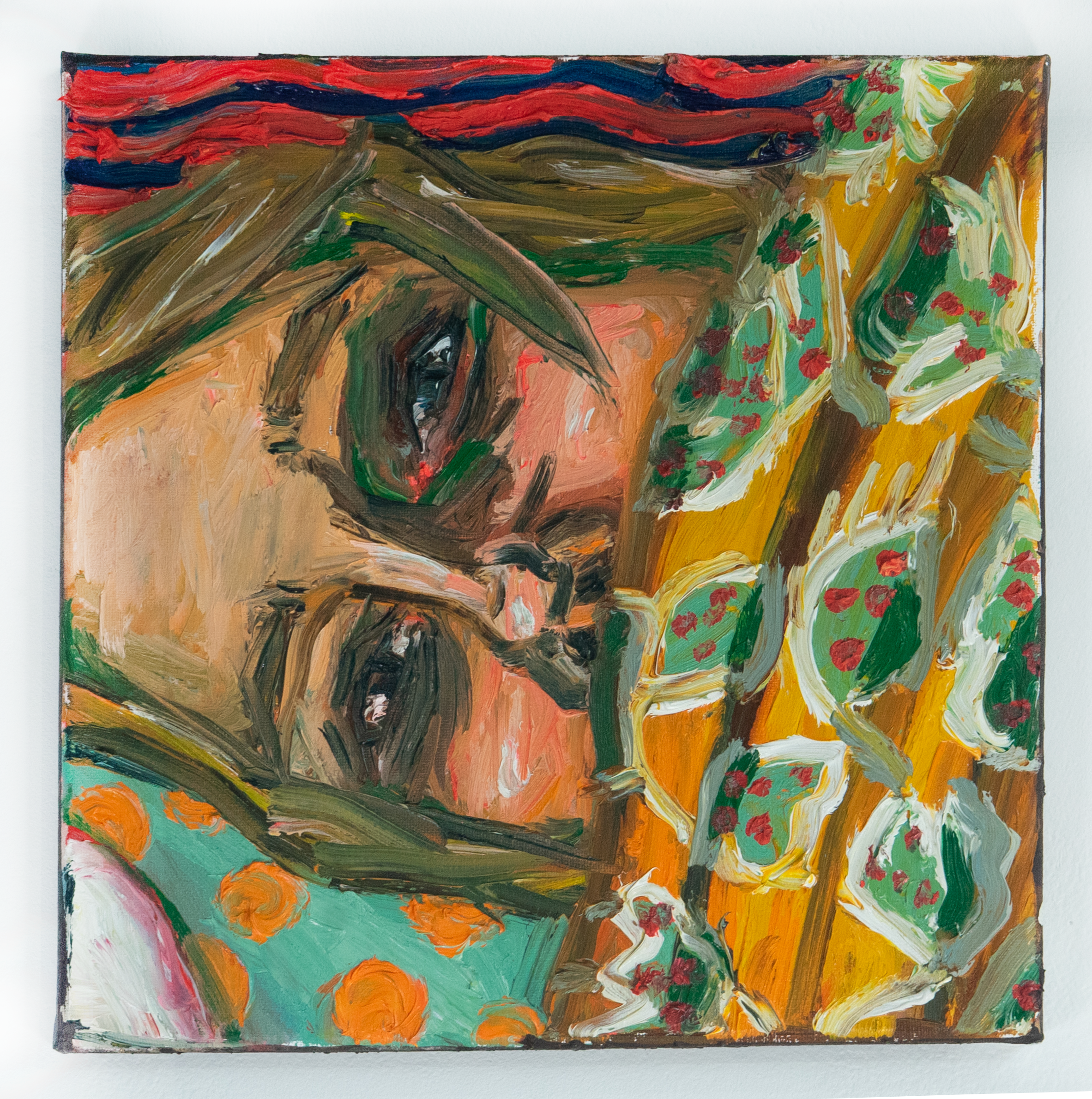 "Norovirus" 12x12 inches, Oil on Canvas 2025