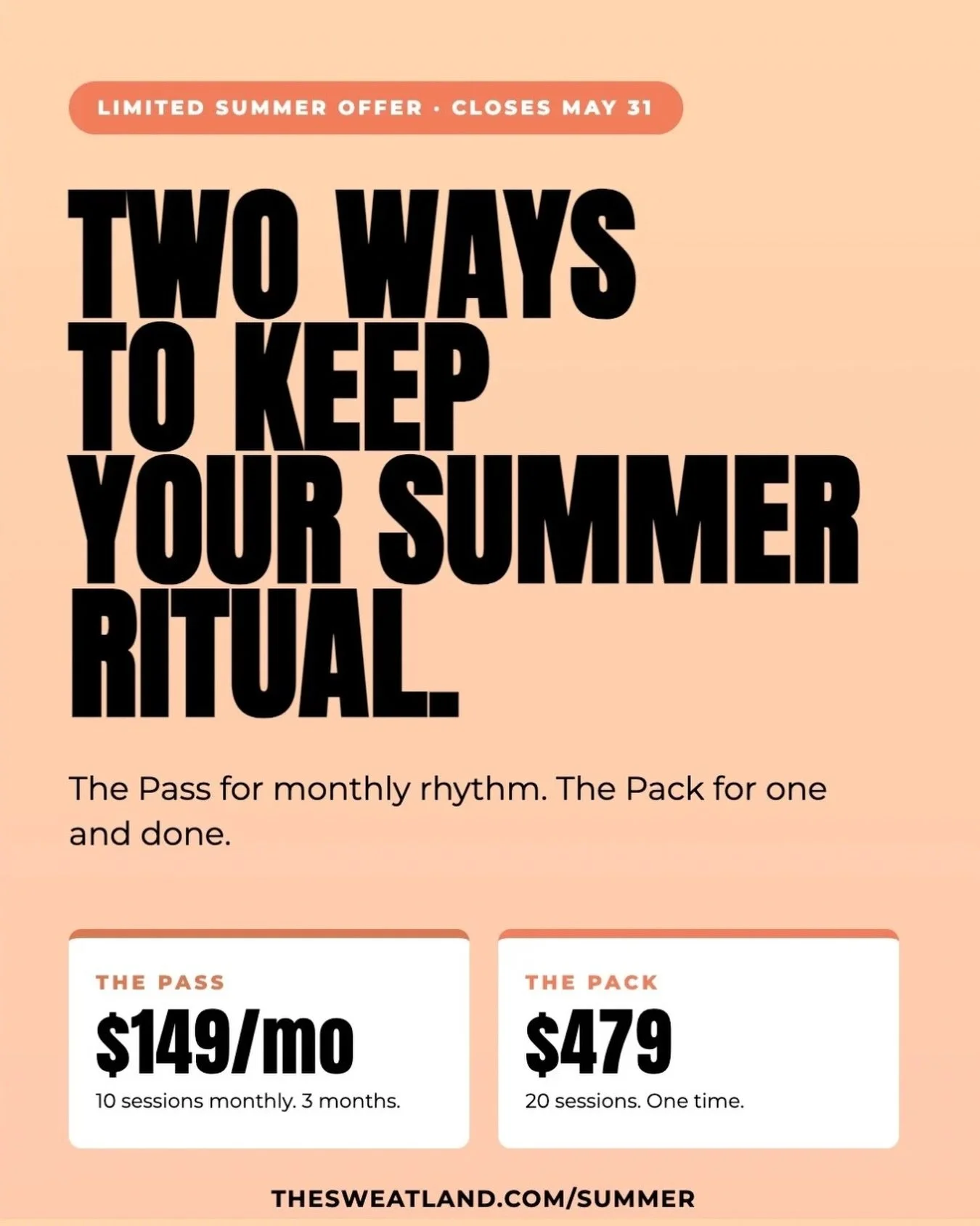 Will you keep up your rituals this summer?