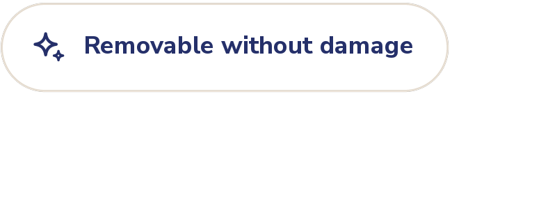 removable without damage