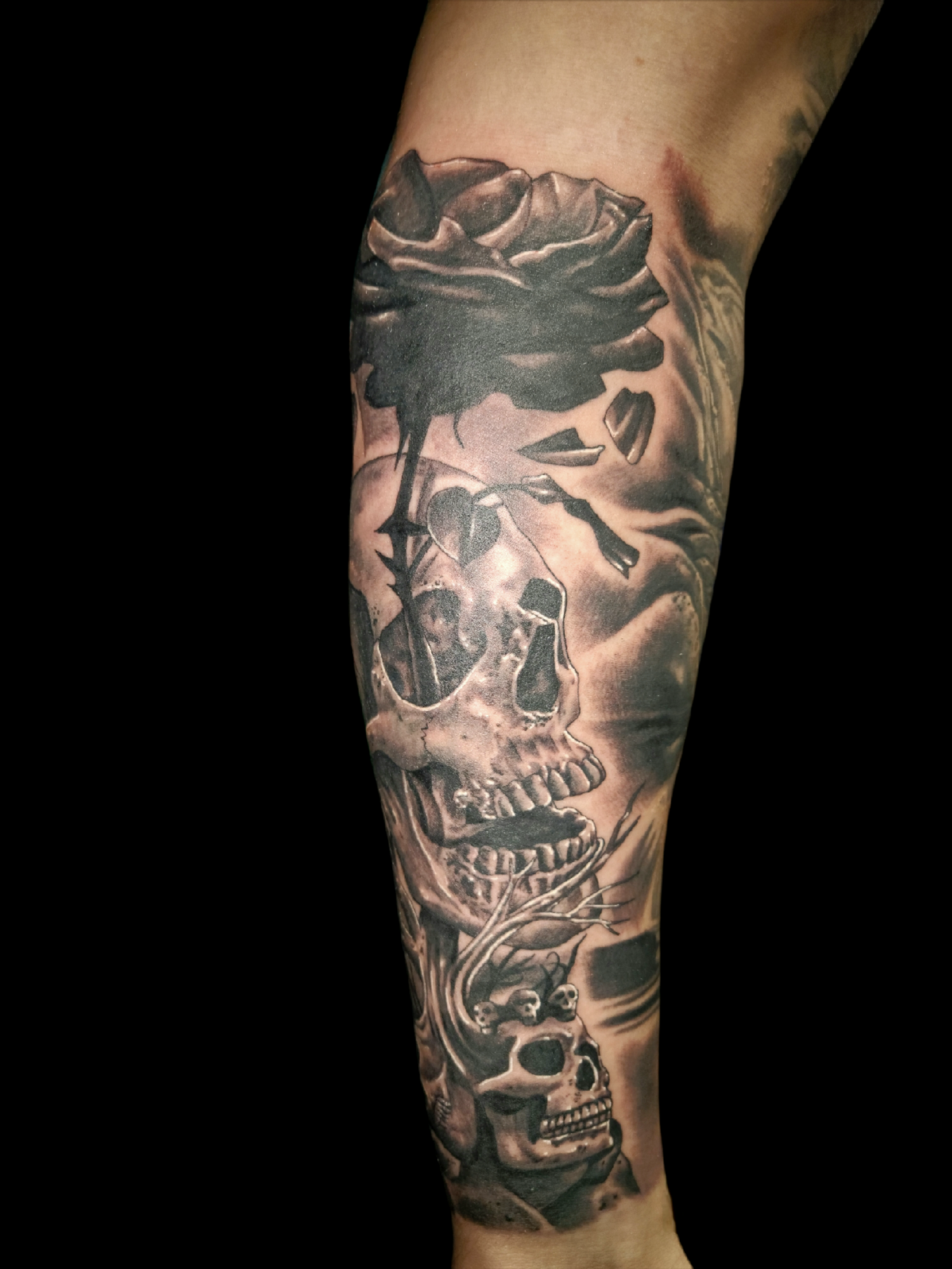 Skull Face Tattoo by Gido TattooNOW