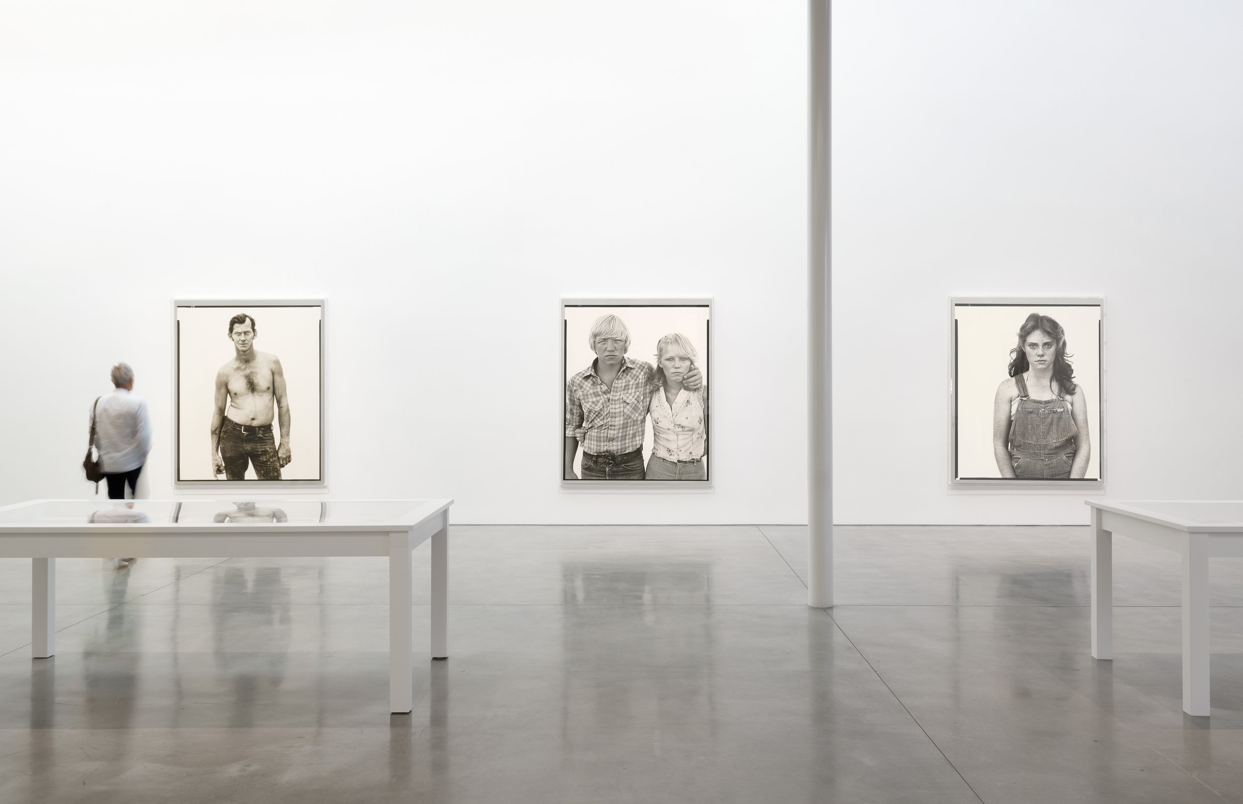  Richard Avedon, Ten Exhibition Prints from  In the American West , installation view, 2021 © The Richard Avedon Foundation, photo by Jeff McLane, courtesy Gagosian. 