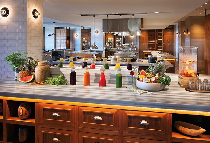  Choose a villa, and you can serve up meals from the gourmet kitchen. 