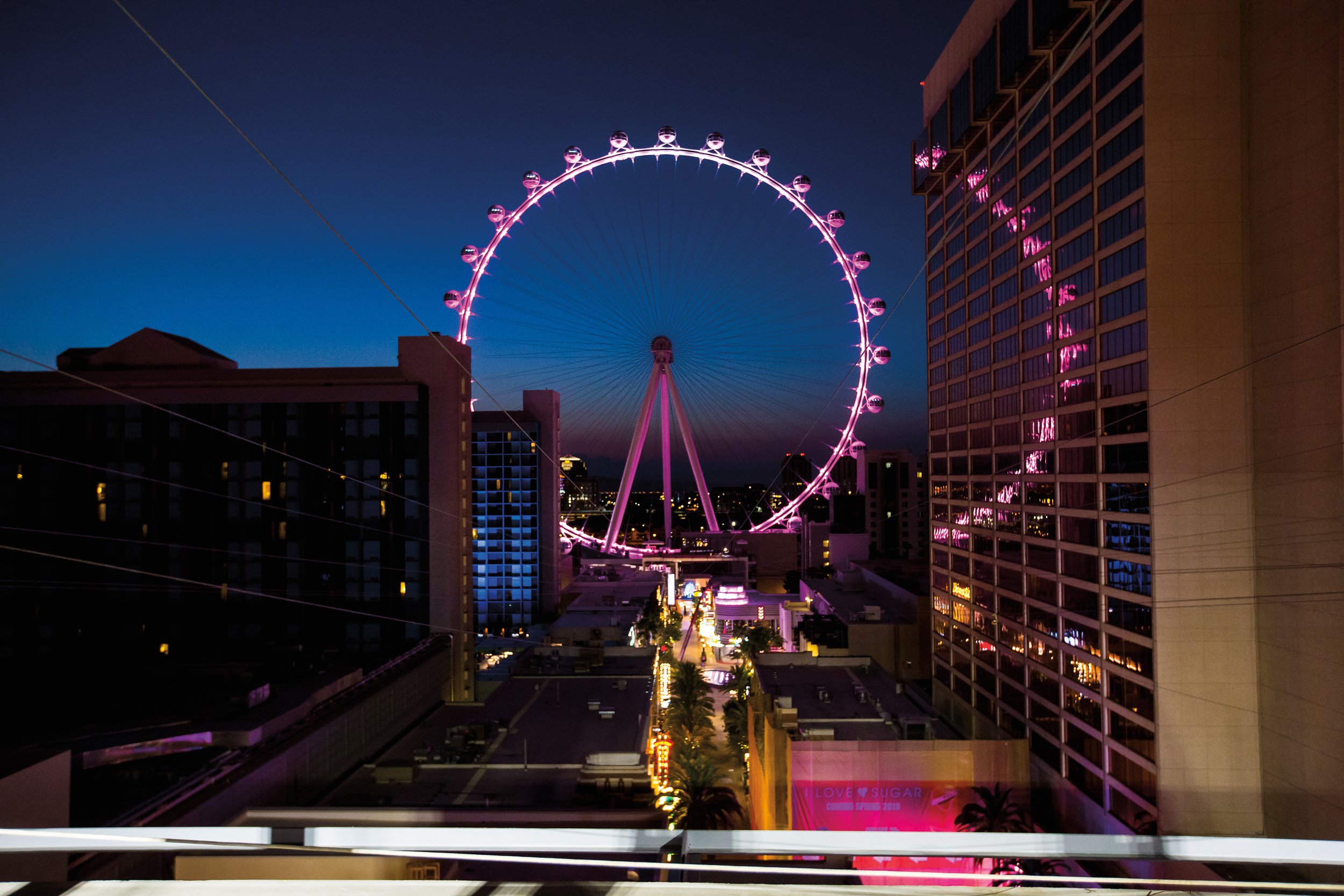  The Vegas scene has truly taken a step up with cool establishments and attractions.  (Photo courtesy The LINQ.)  