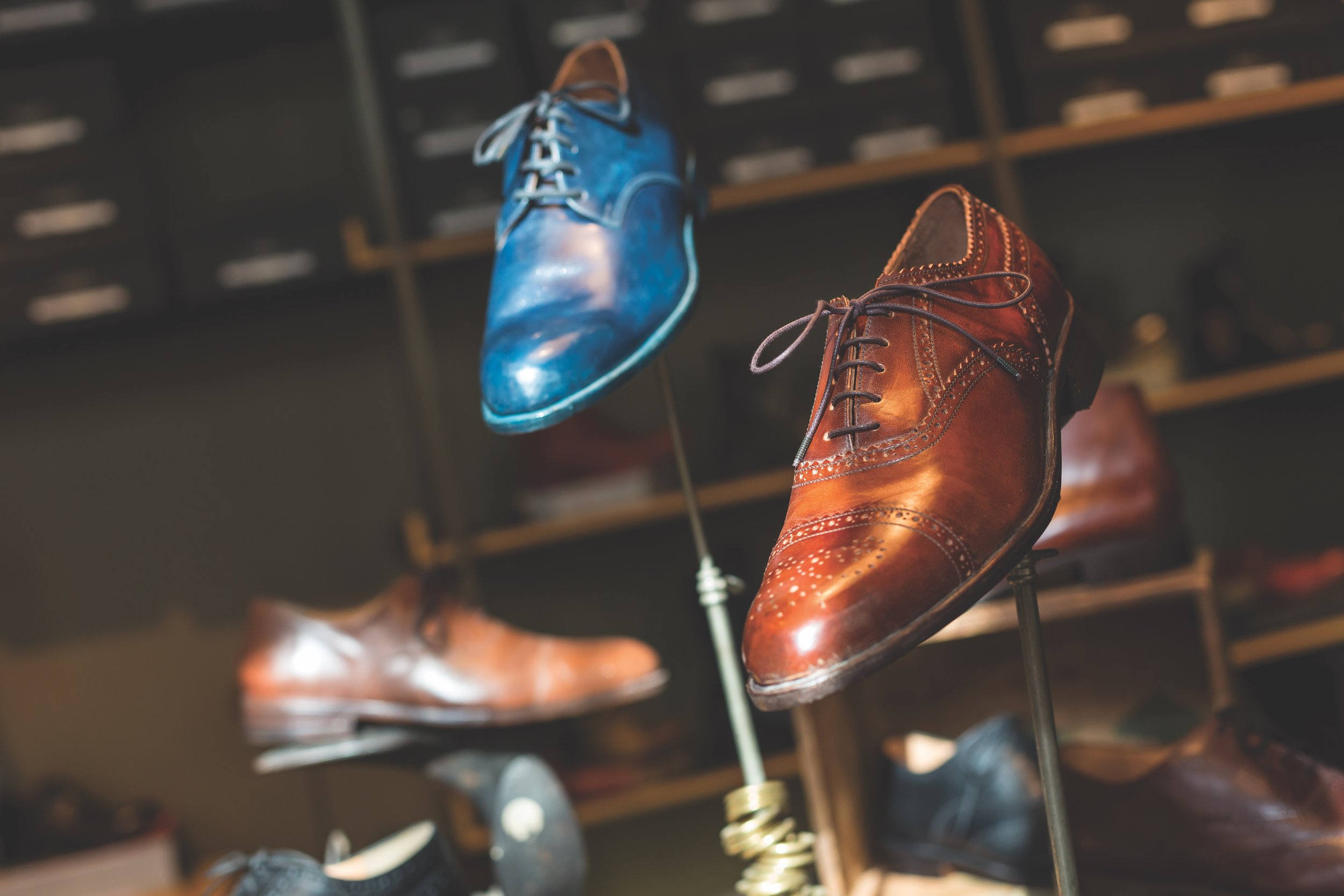  Since 1990, McDonald has handcrafted custom footwear from his workshop in the Strand. 