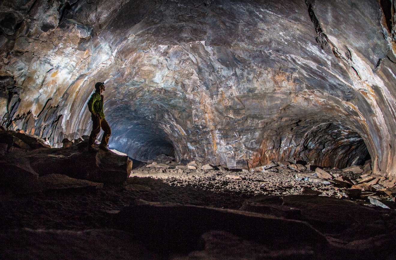  A lava tube in Flagstaff ( photo by Coleman Becker, courtesy Arizona Office of Tourism ).  