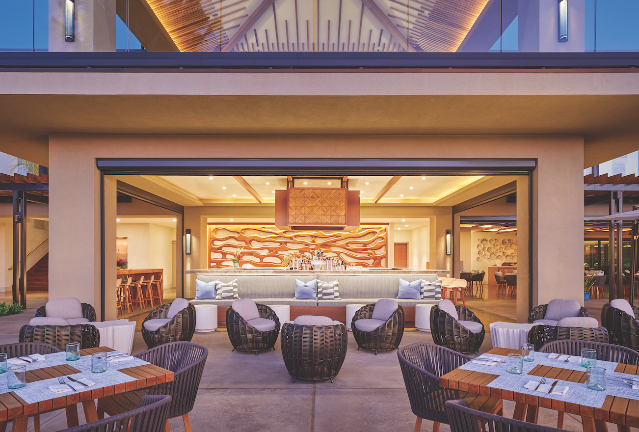  Enjoy oceanfront dining in an elegant yet relaxed setting at Hualani’s  