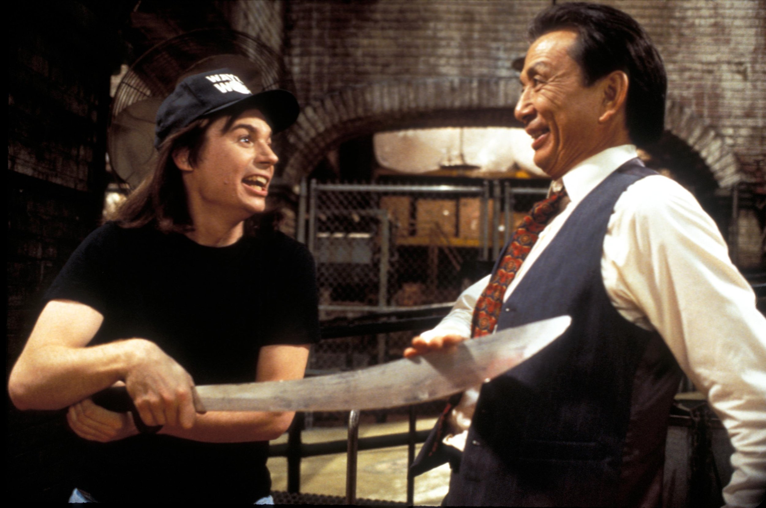  Hong as Jeff Wong in  Wayne’s World 2  with Mike Myers ( photo courtesy NBC Films/Paramount Pictures ).  