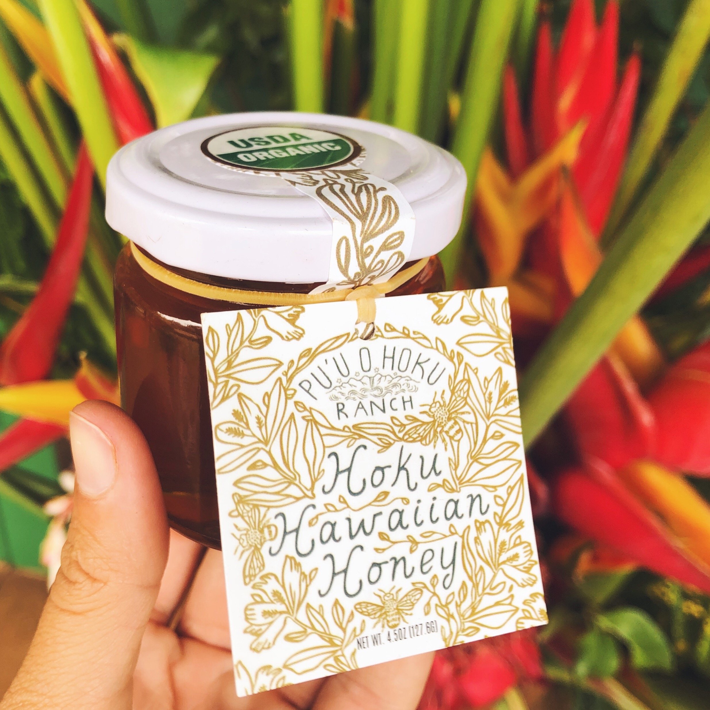  On Moloka‘i, Pu‘u O Hoku Ranch’s Hoku Hawaiian Honey is one of the few USDA-certified organic honey produced in the United States ( photo courtesy Pu‘u O Hoku Ranch ).  