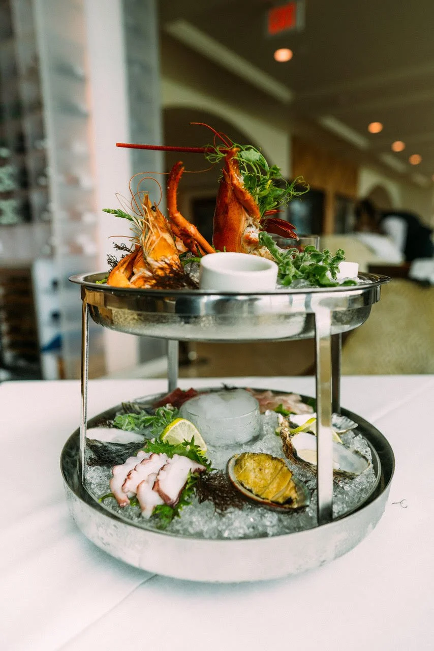 53 by the Sea’s Chilled Seafood Showcase is available for home delivery or takeout ( photo courtesy 53 by the Sea ).