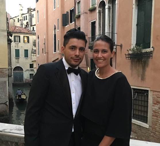  Escamilla with husband Luis in Venice, Italy.  ( Photo courtesy Megan Escamilla ) 