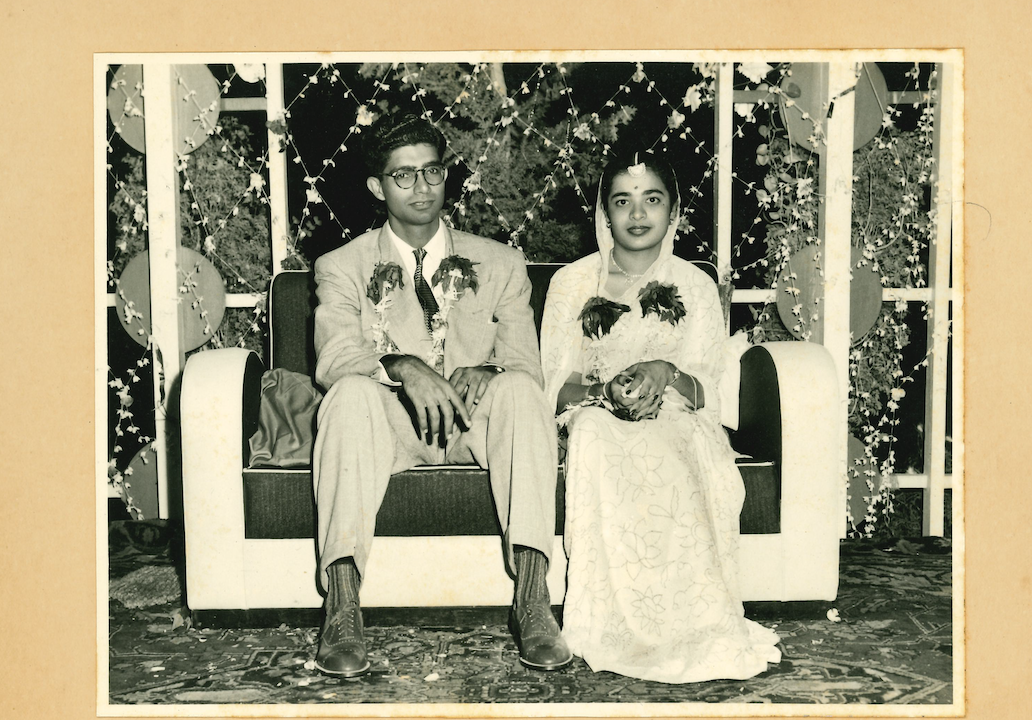  Gulab and Indru’s wedding photo, April 15, 1953. 