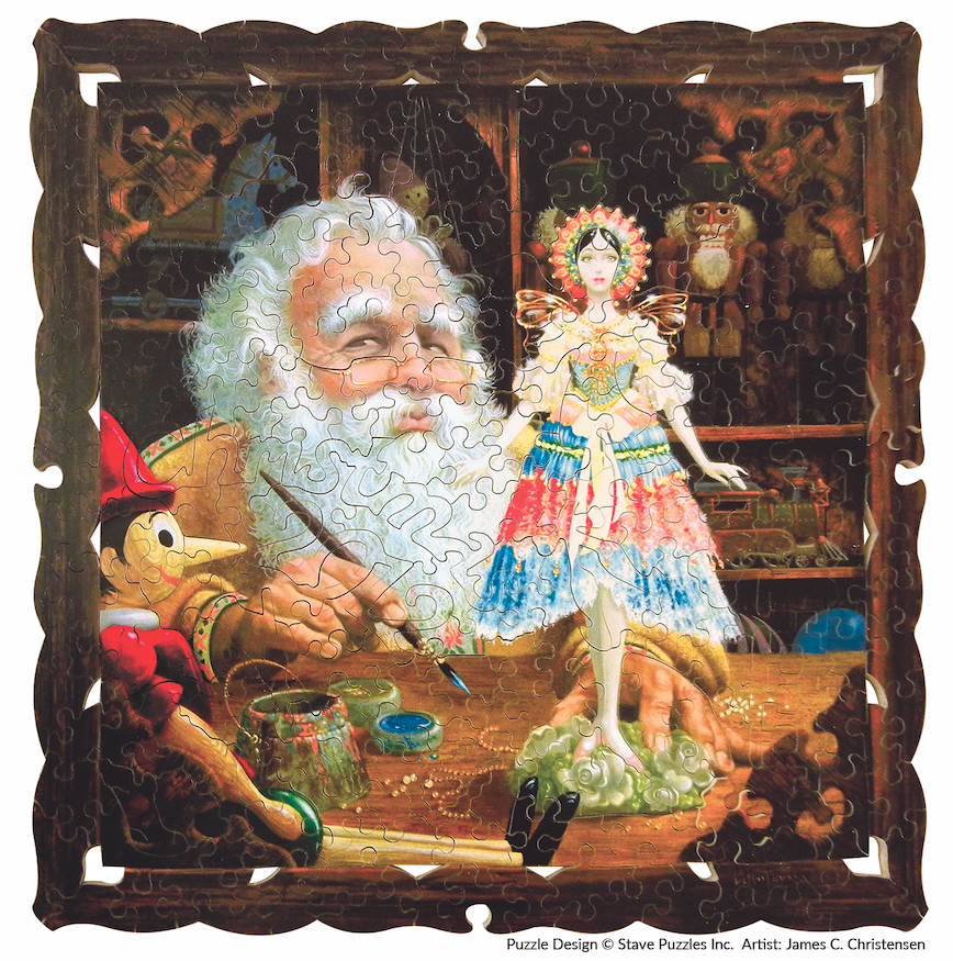  Each year, Twigg-Smith orders a holiday-themed puzzle from Vermont-based puzzle company Stave Puzzles.  