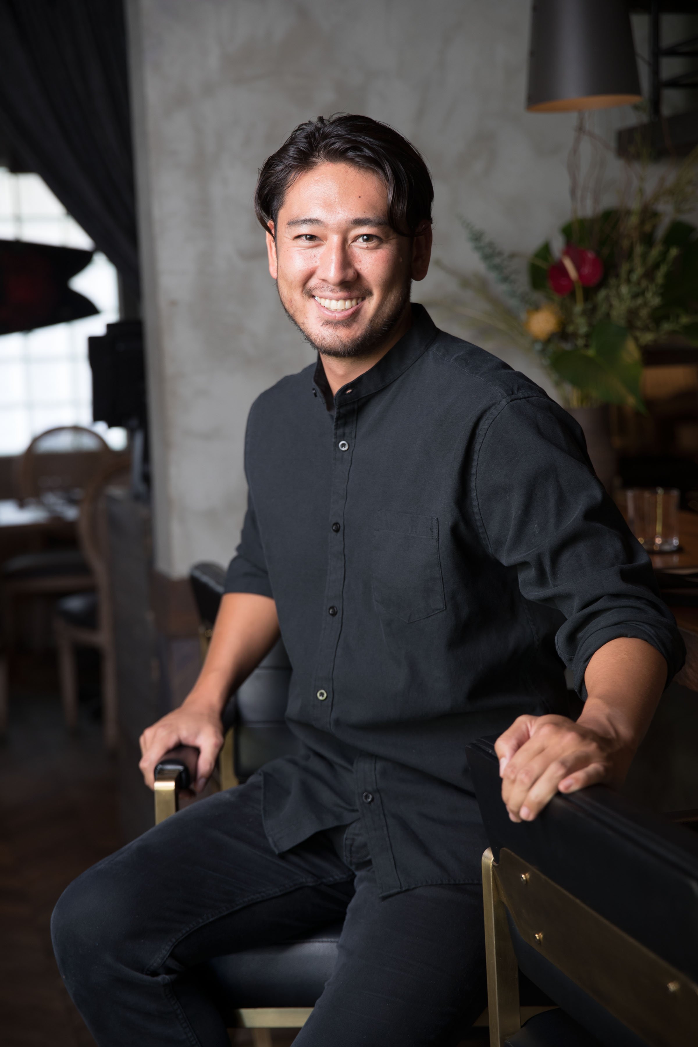  Chef Yuya Yamanaka of PARIS.HAWAII is continuing to explore his newfound love of Hawai‘i. That means surfing, hiking and adding dishes like the Lava Rock Oyster to the menu.    Photos by Marco Garcia  