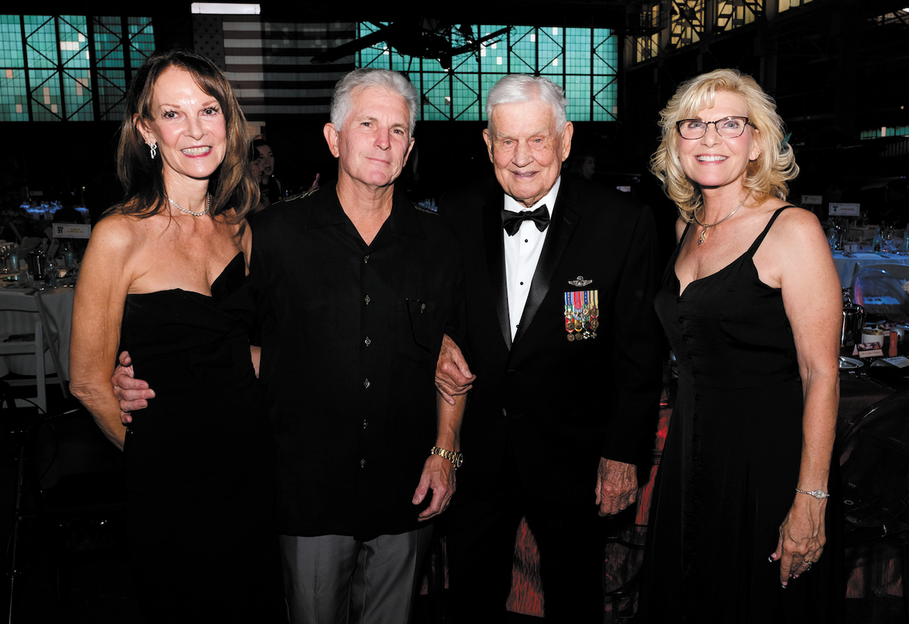   Diane Goodwin, Charlie Goodwin, Col. Bud Anderson, Kelly Kreeger   