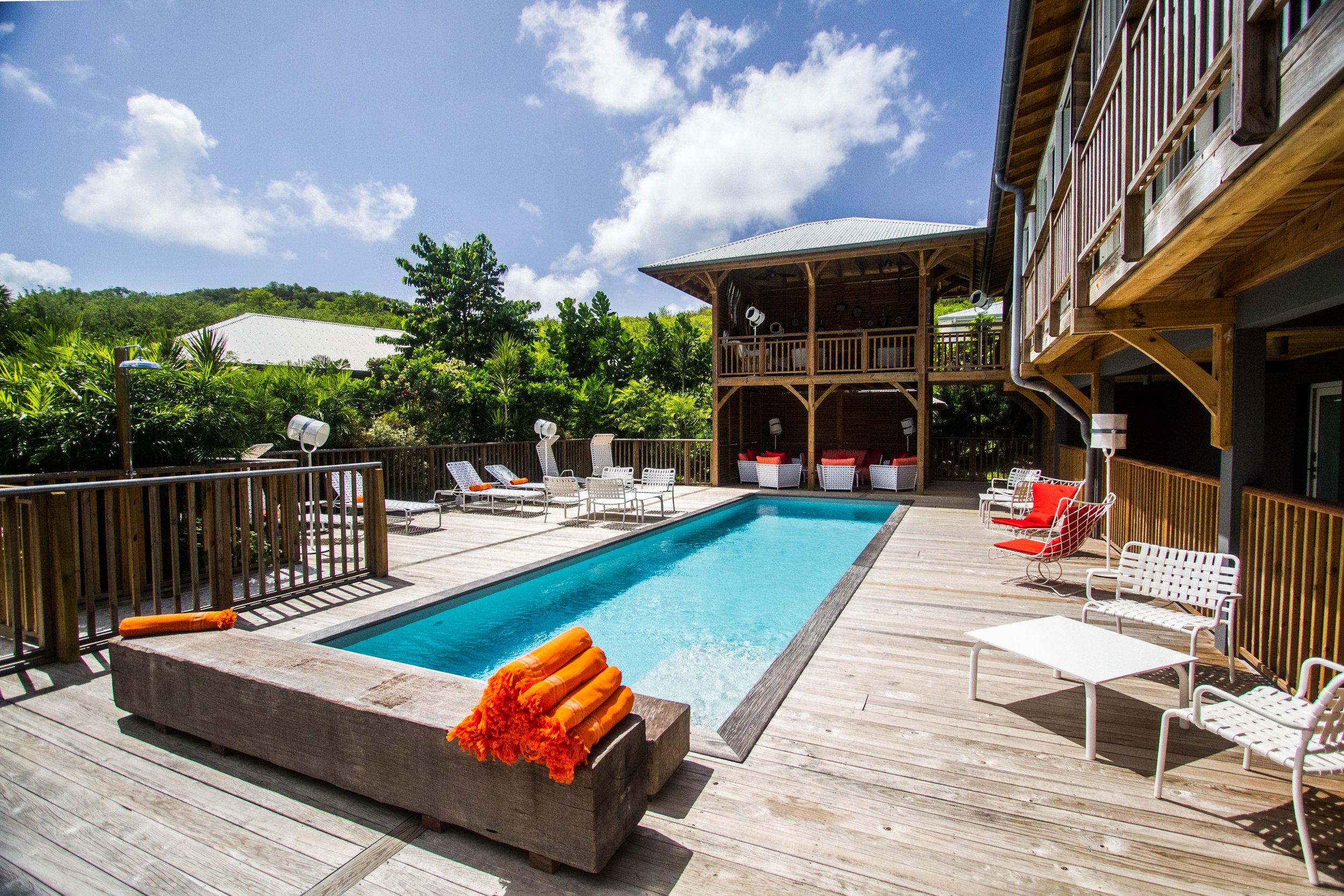  The pool at French Coco, a boutique hotel hideaway on the east coast ( photo courtesy French Coco ). 