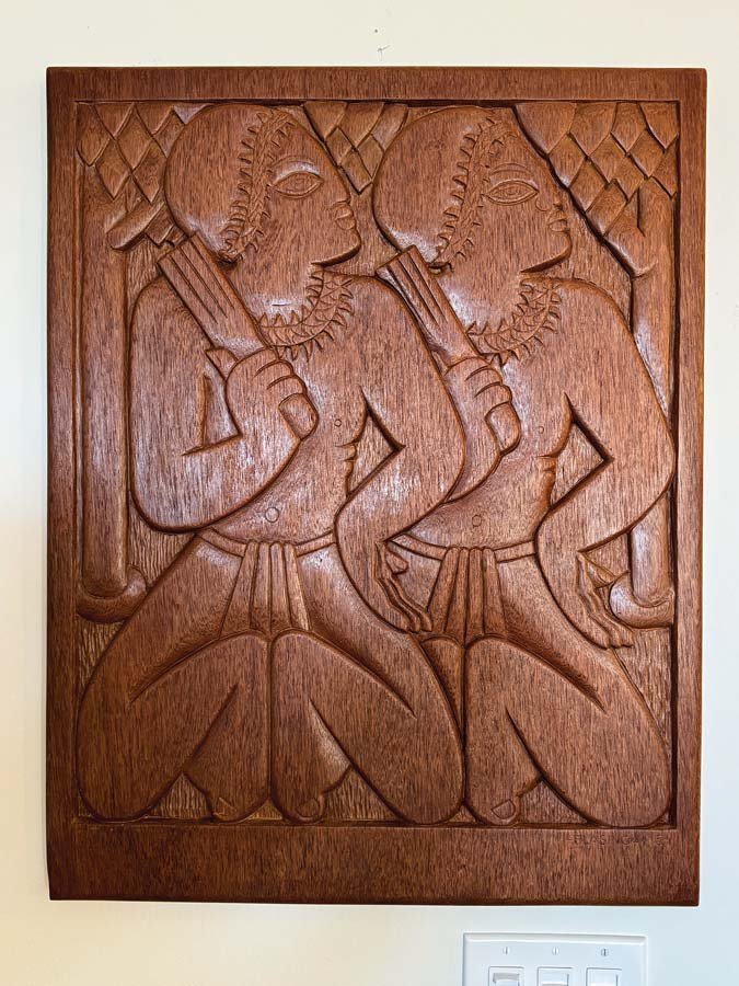  Bas relief carving by Marguerite Louis Blasingame&nbsp;   Photo by Patrick Parsons  