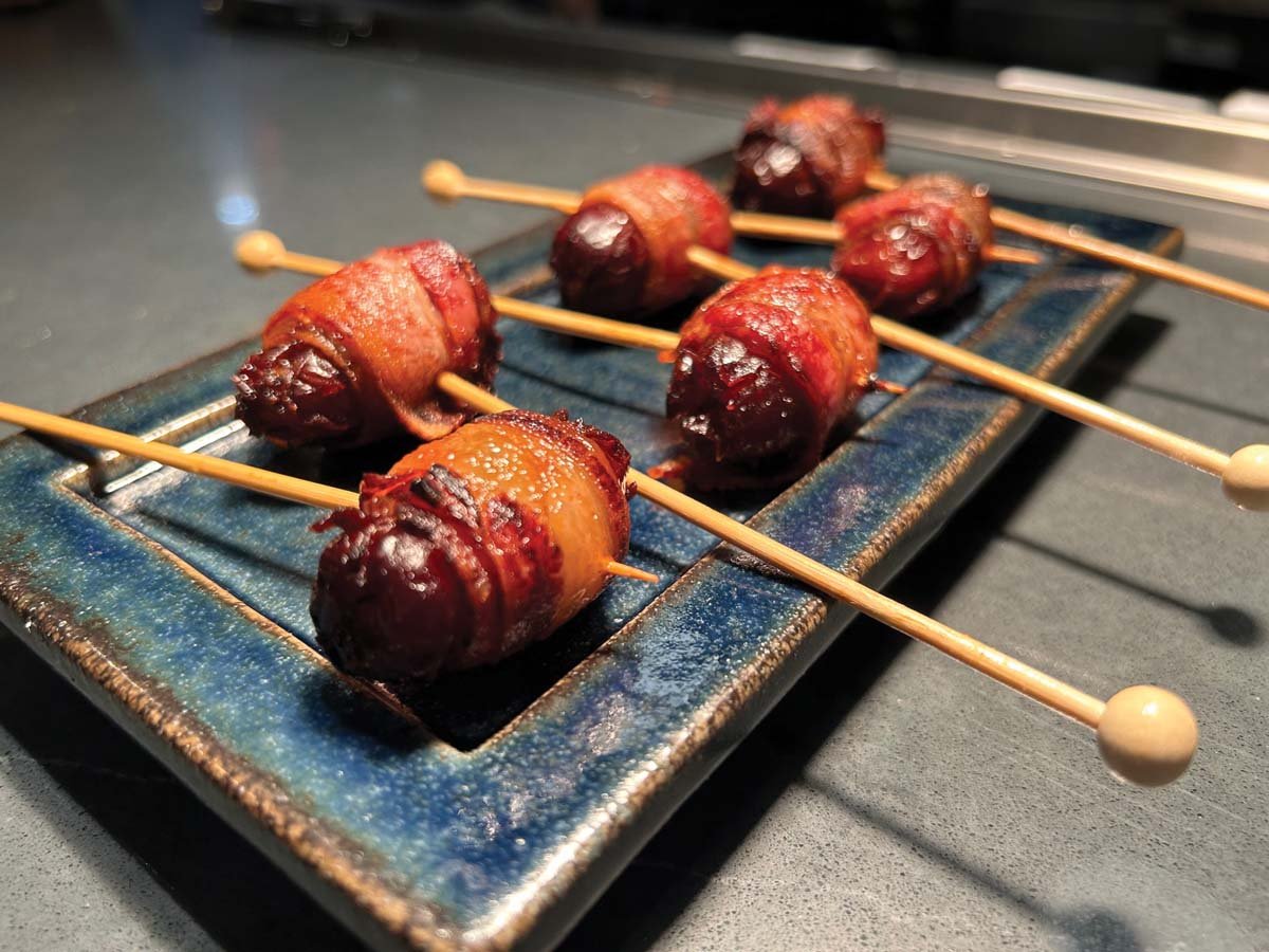  Bacon-Wrapped Dates from Chef Masa Gushiken  
