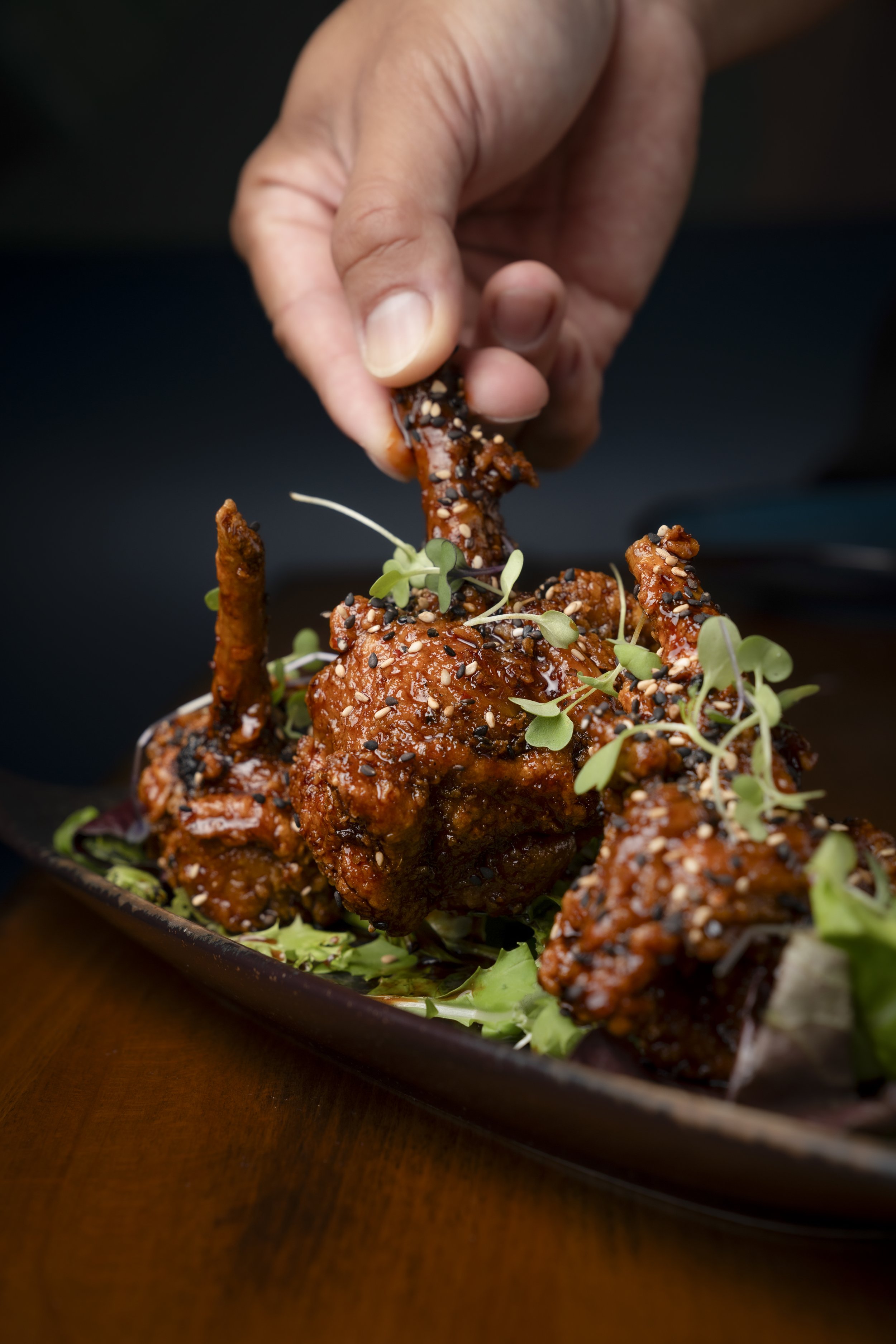  Crispy Chicken “Lollipops” 