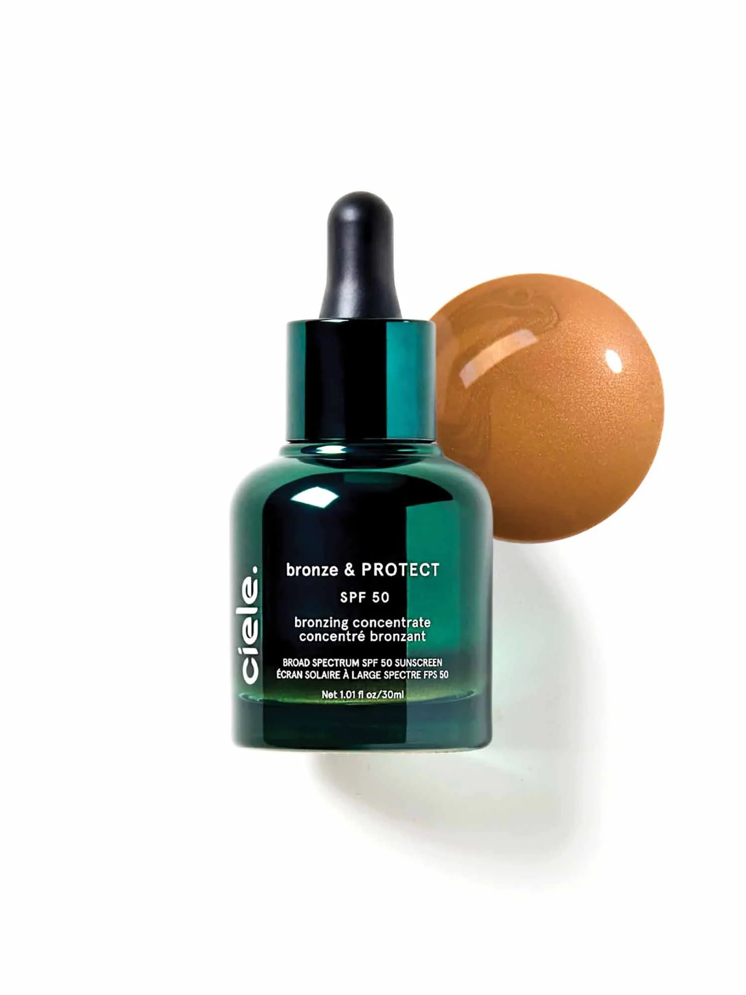   CIELE  Bronze &amp; Protect SPF 50+ Bronzing Concentrate  $36 at    cielecosmetics.com   