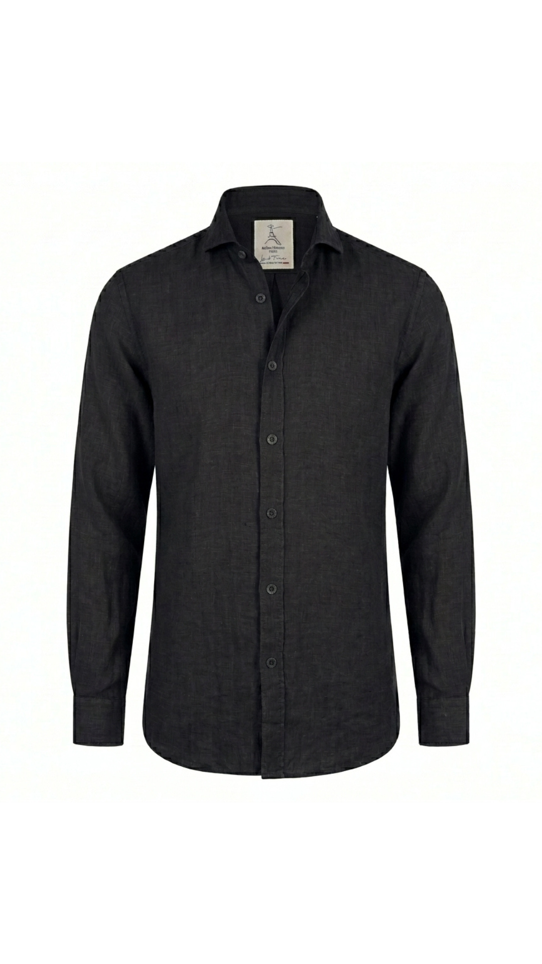 French Linen Shirt (Black)