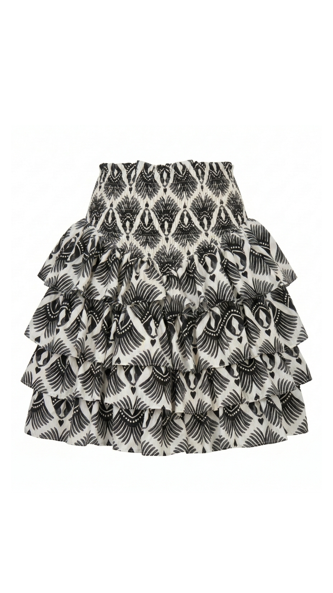 Ruffles Mini Skirt (Monochrome)