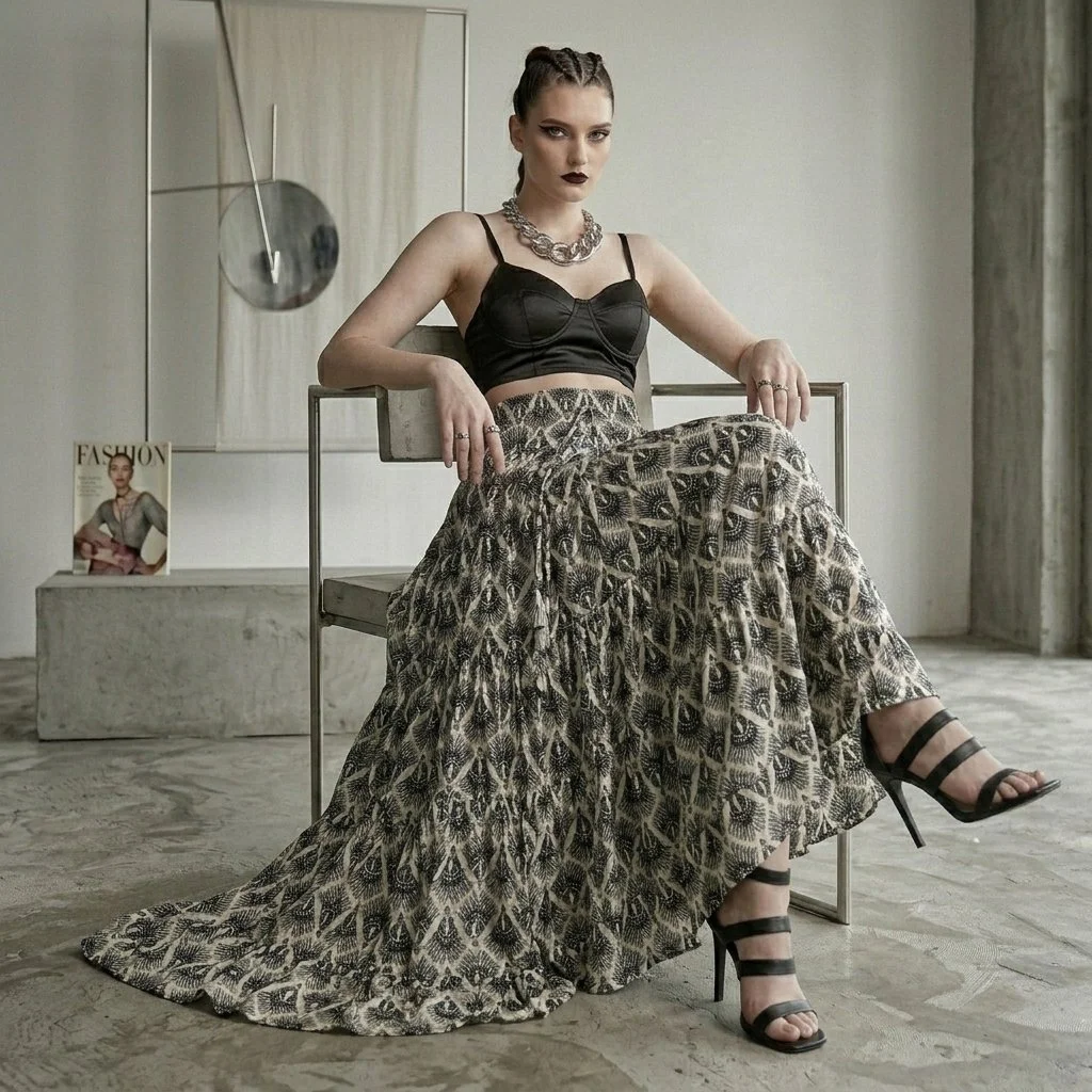 Diva Skirt - Print Black (3).png