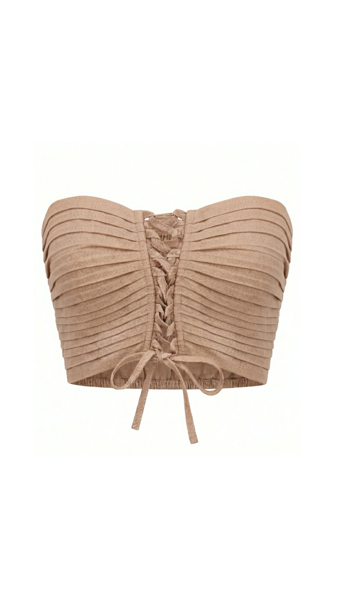 Brown Black Bandeau Top