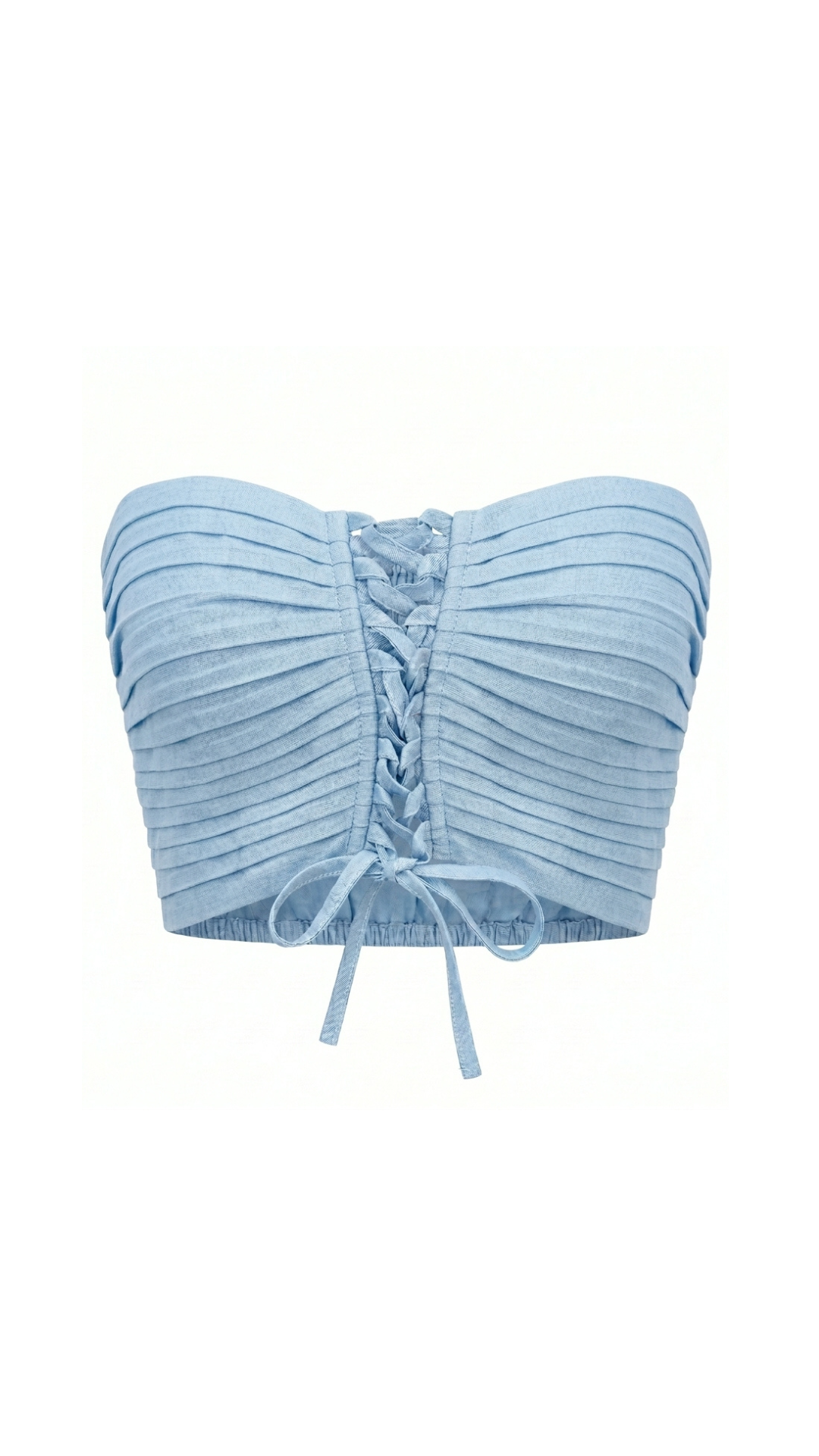 Sky Blue Bandeau Top