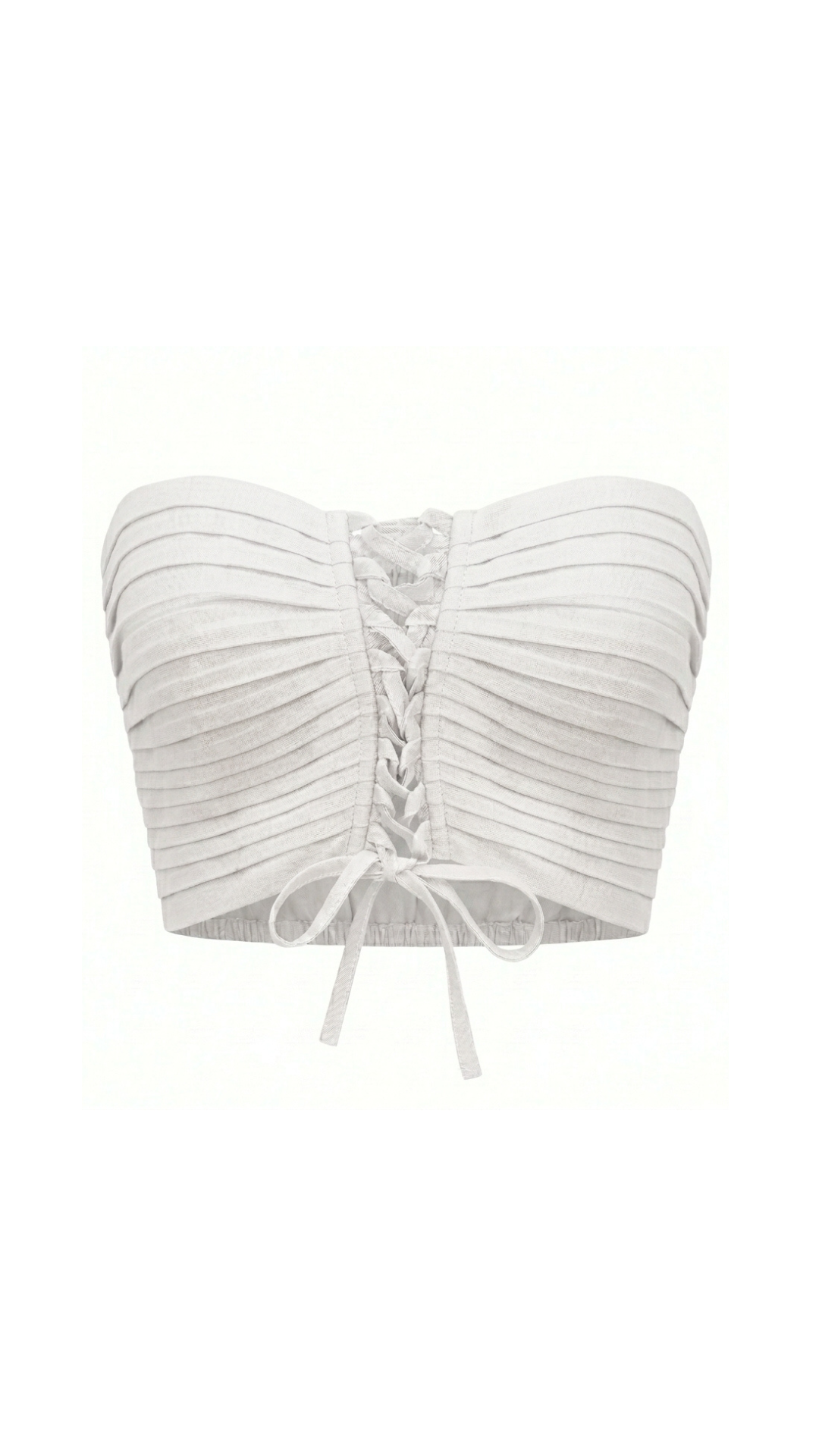 White Bandeau Top