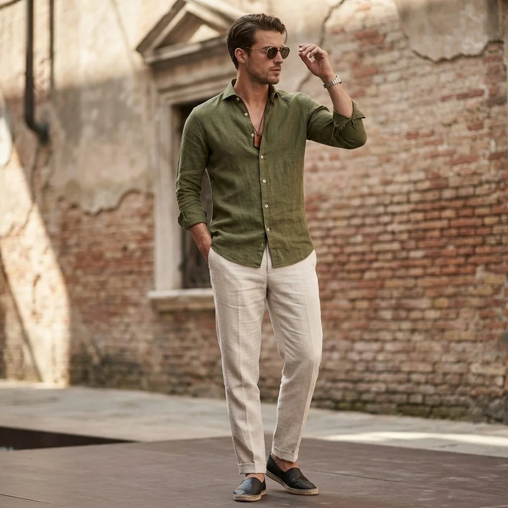 Linen Shirt (Olive) (3).png