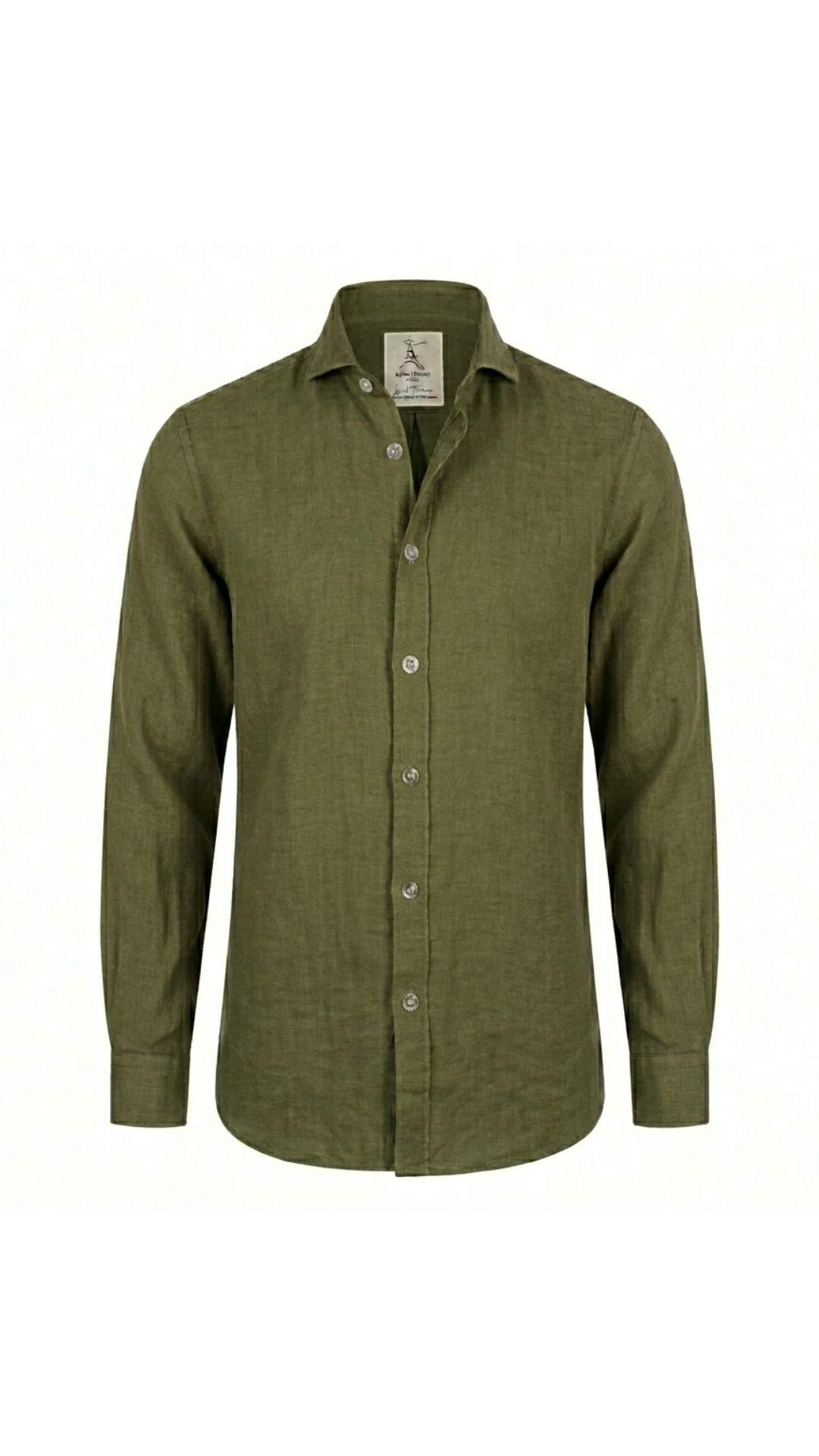 French Linen Shirt (Olive)