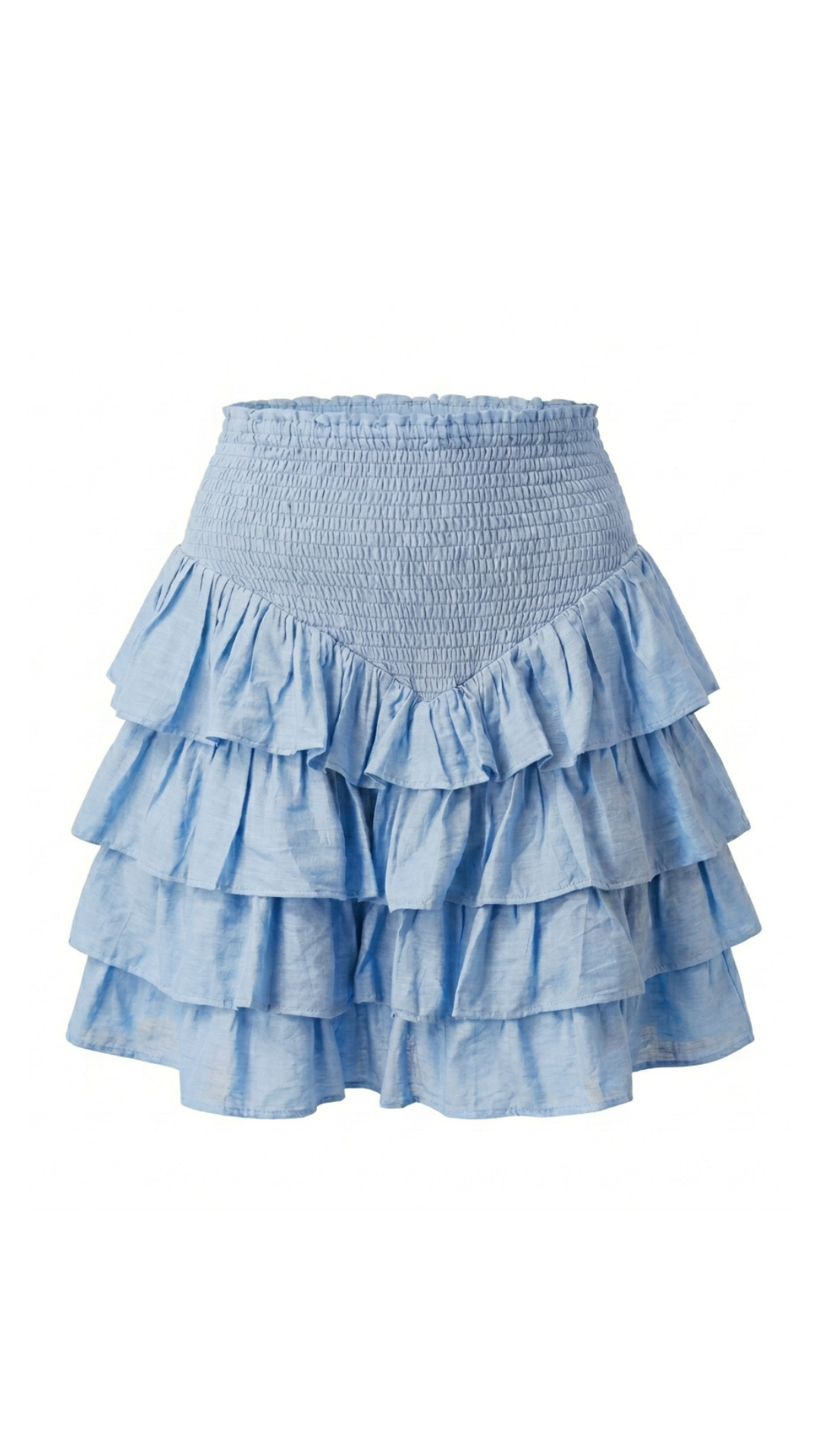 Ruffles Mini Skirt (Blue)