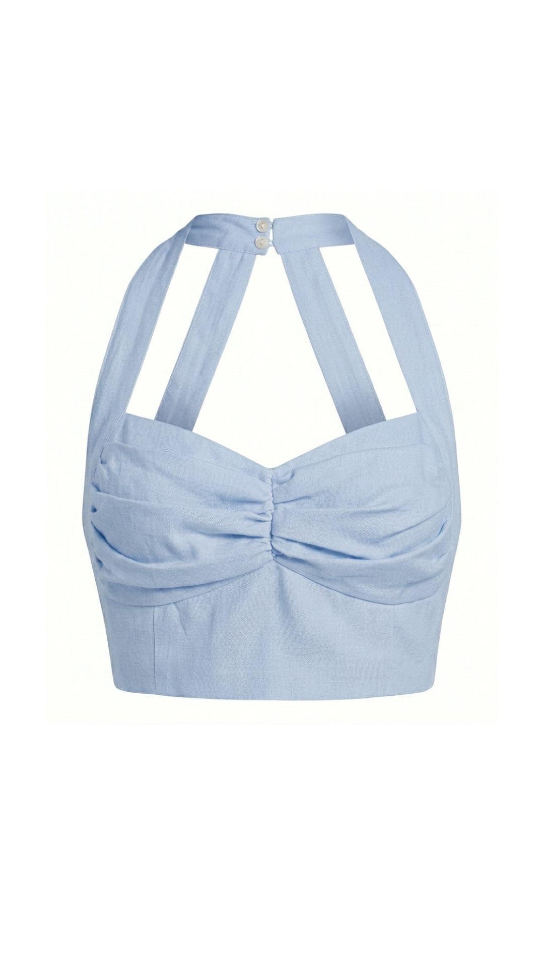 Halter Crop Top (Blue)