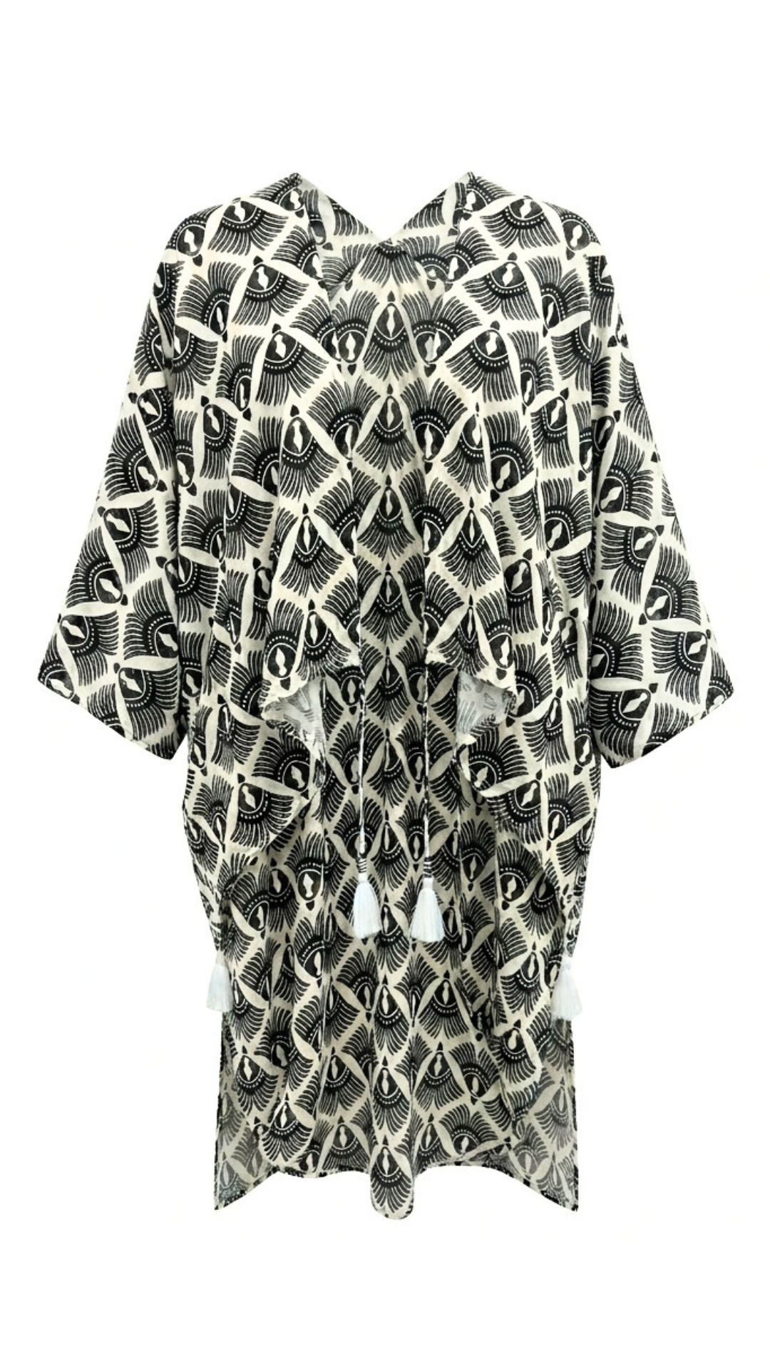 Kaftan Cover-Up (Monochrome)
