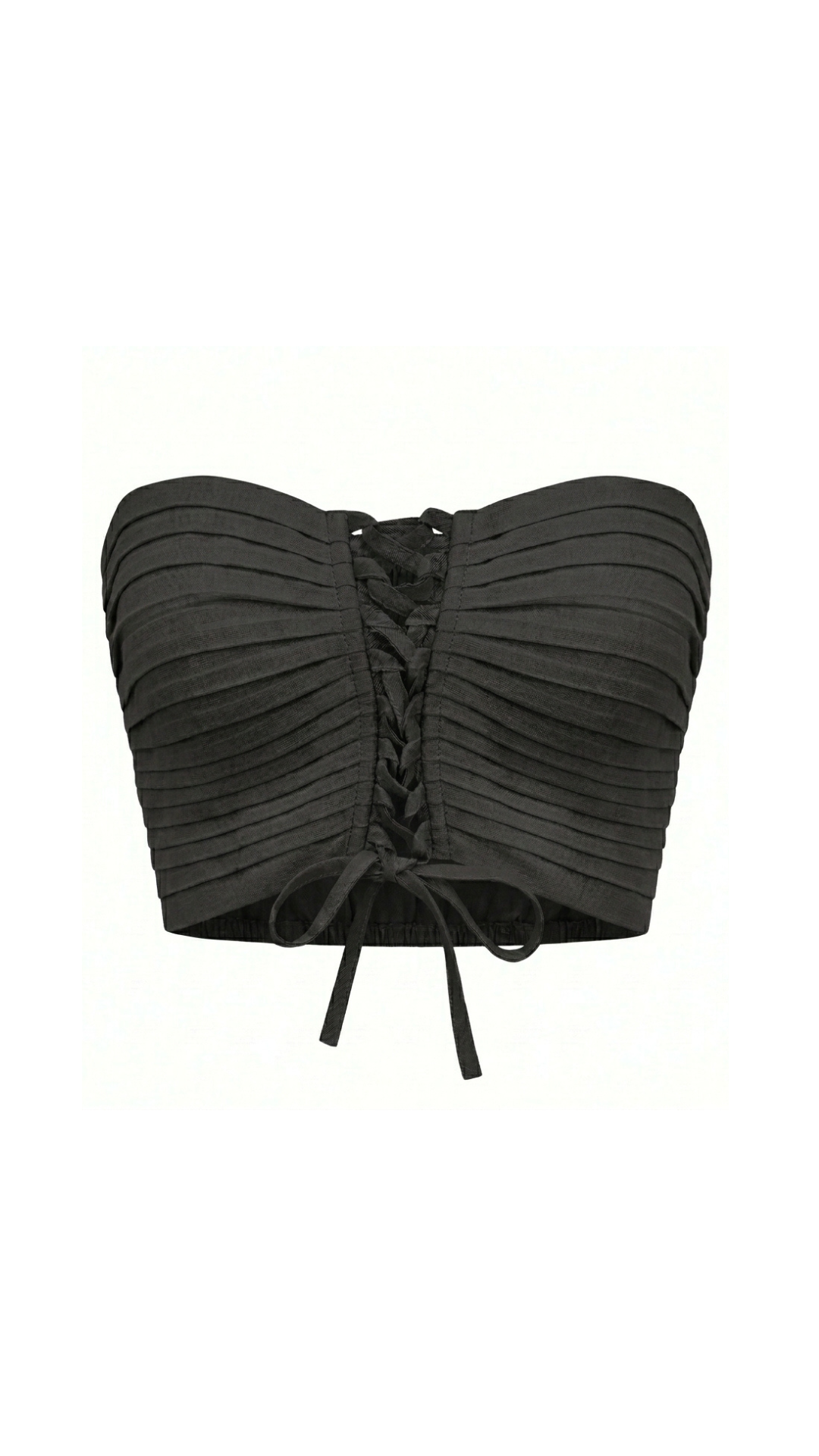 Black Bandeau Top
