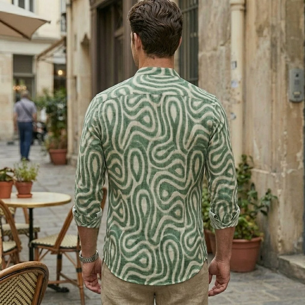 Men Shirt - Swirl (Green) (3).png