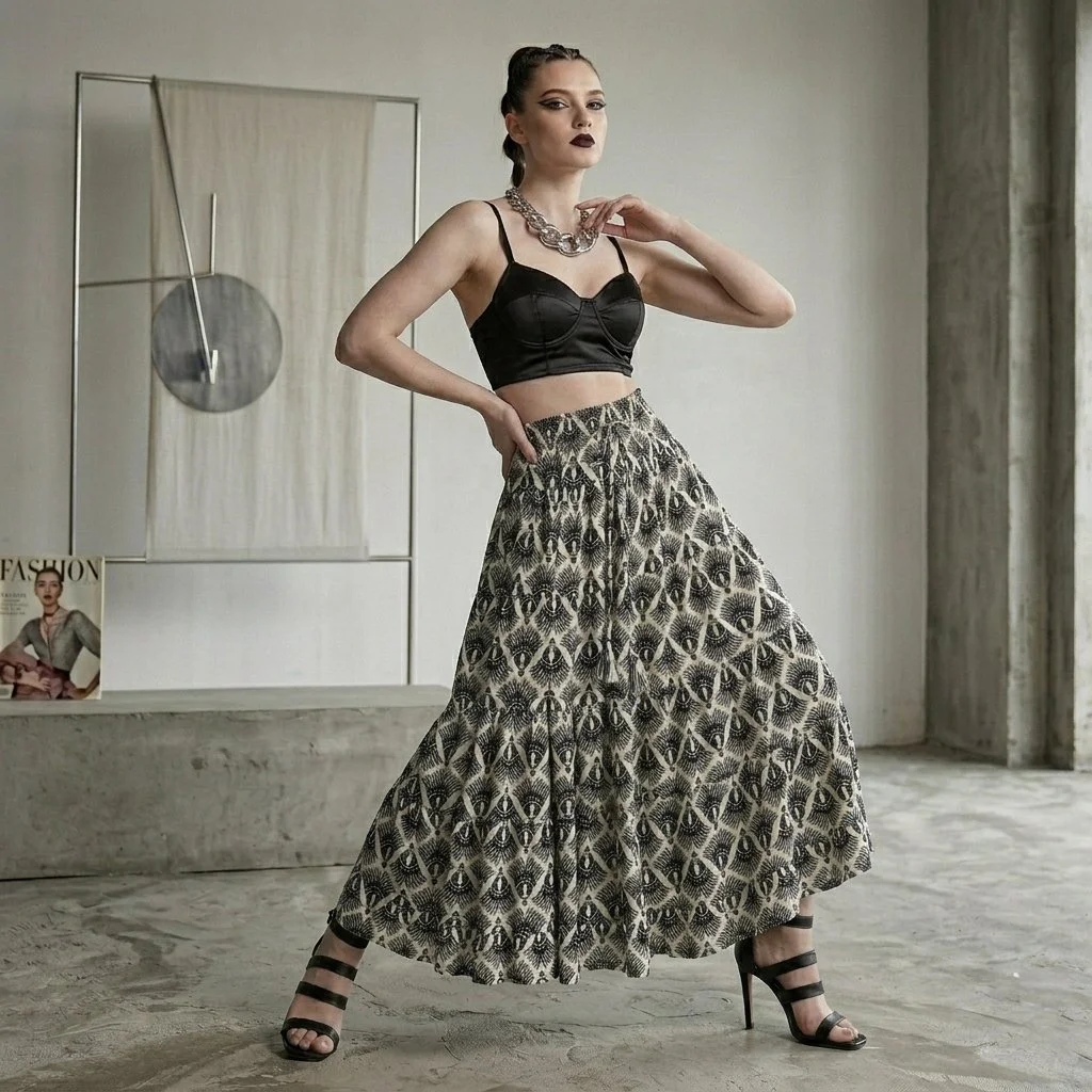Diva Skirt - Print Black (4).png