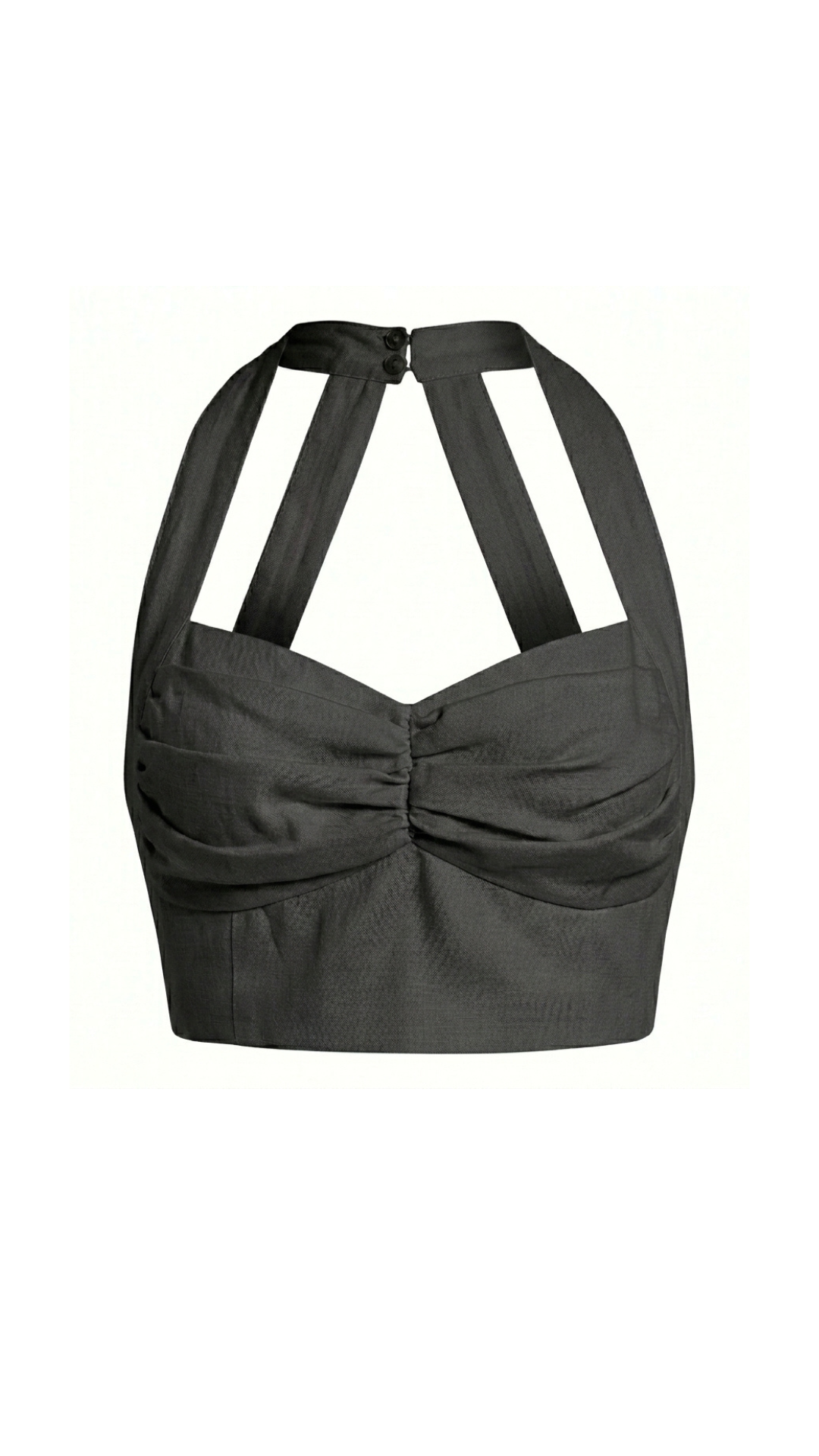 Halter Crop Top (Black)