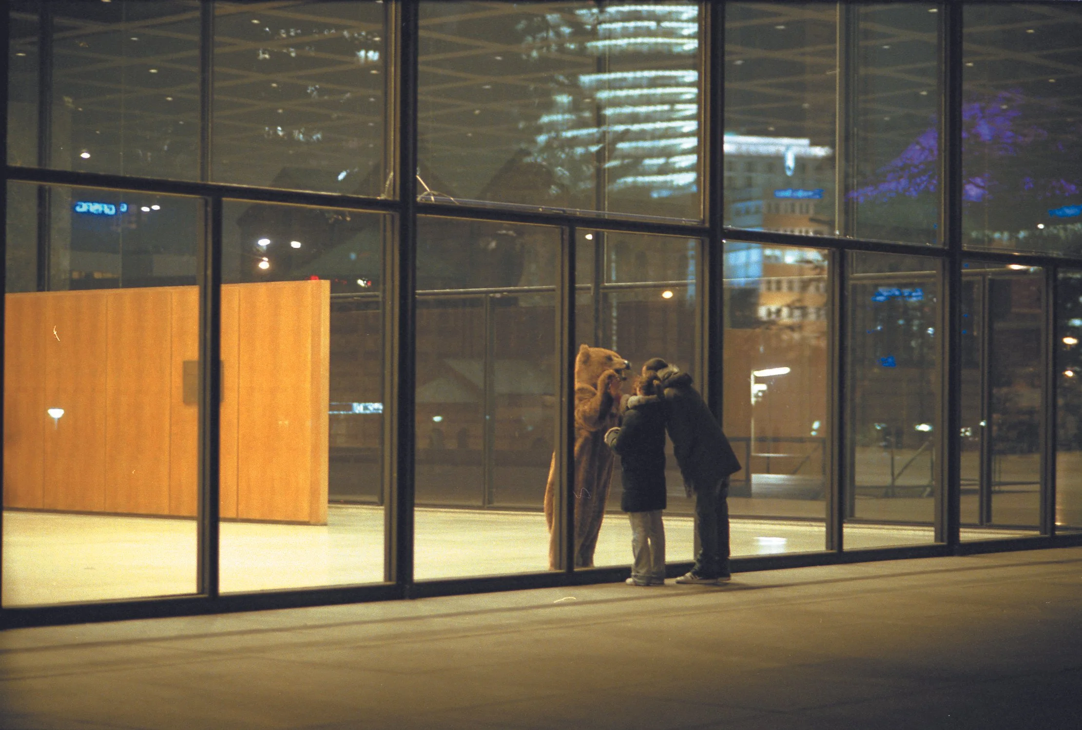 Mark Wallinger, Sleeper, performance view, Neue Nationalgalerie Berlin, October 2004, photograph Moritz Hoffman.jpg
