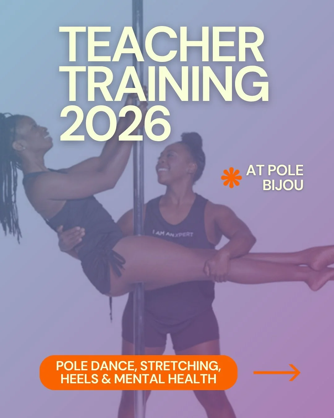 Trainerausbildungen im 2026 🎉

Tr&auml;umst du davon, dein K&ouml;nnen und Wissen im Bereich des Poledance, der Flexibilit&auml;t oder sogar im Heels Dance zu vertiefen? Wir freuen uns, bekannt zu geben, dass wir wieder verschiedene Trainerausbildun