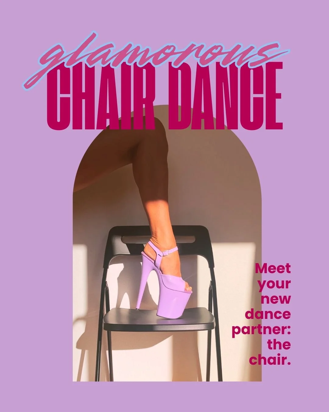 Meet your new dance partner: the chair 🪑

Tauche ein in die Welt des Chair Dance &ndash; ein Tanzstil, der Eleganz, Sinnlichkeit und Power vereint. In diesem Workshop lernst du eine glamour&ouml;se Choreografie. Der Stuhl wird dabei zu deinem Tanz-P