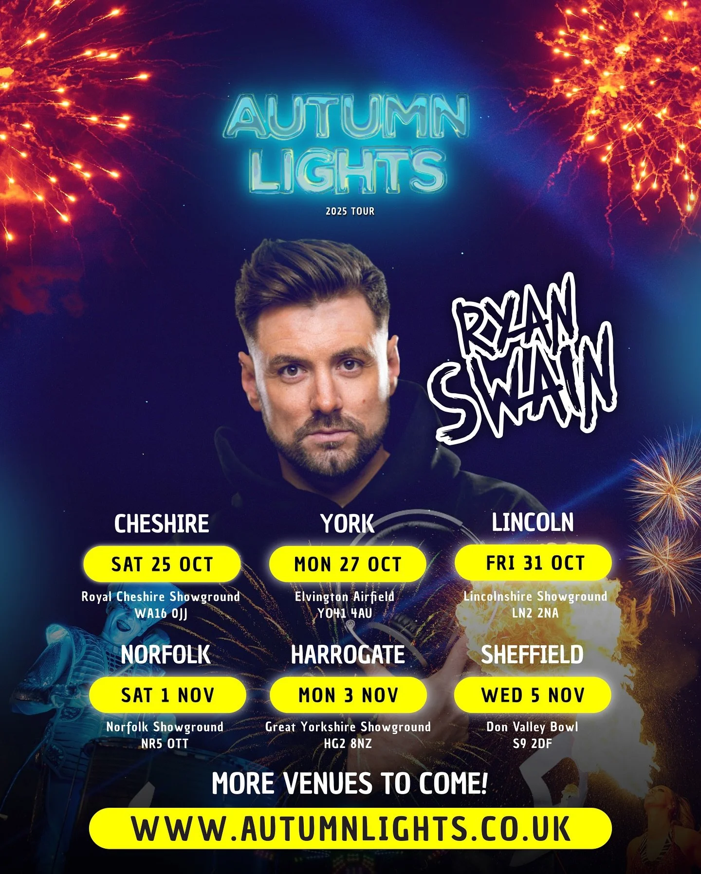 🎆💥 IT&rsquo;S TOUR TIME! 💥🎆

Today I officially kick off the @autumnlightsuk Firework Fiesta UK Tour 2025, first stop: Cheshire County Showground 🔥✨ Then it&rsquo;s straight to Elvington, York on Monday for round two! 🚀

I&rsquo;ll be bringing 